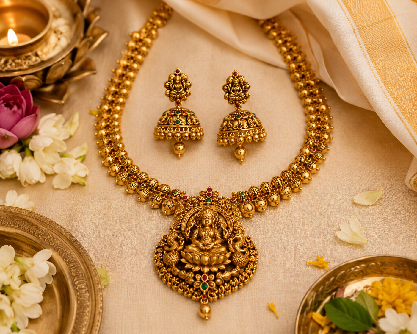 Temple Jewelry or Contemporary Jewelry, Which is Best to Wear on Onam?