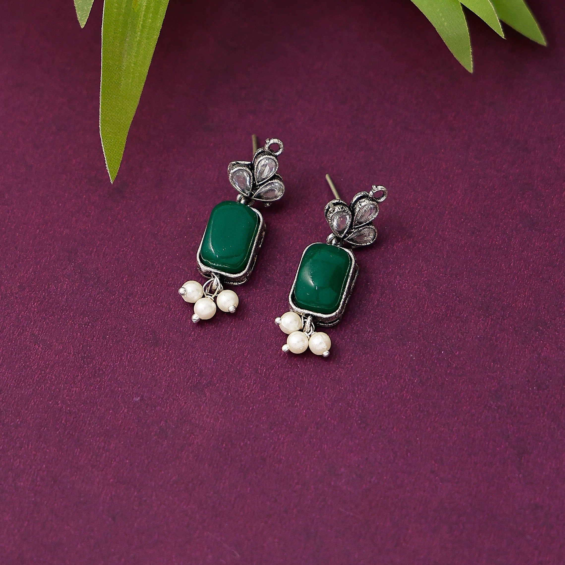 Elegant stone earrings for women