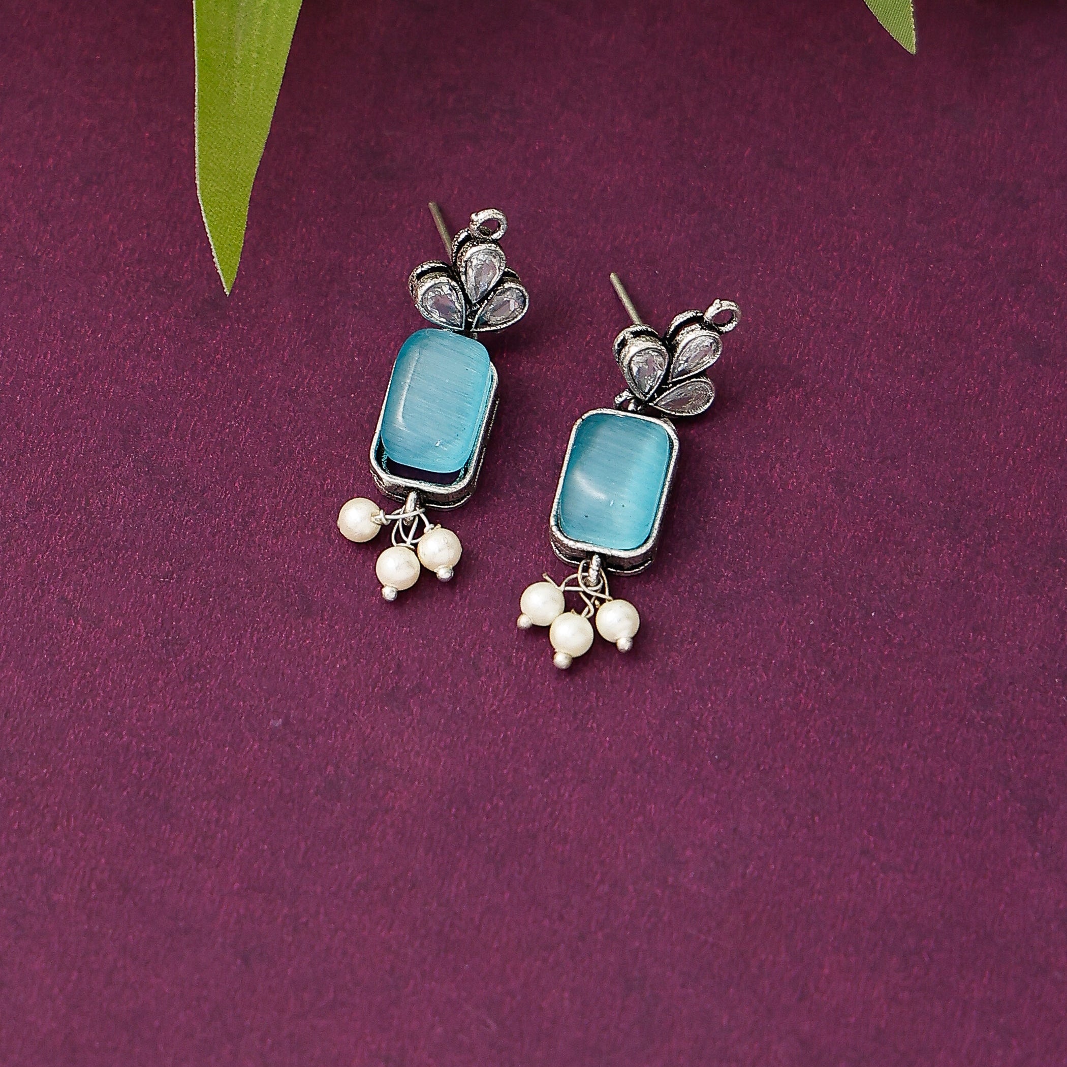 Lightweight stone earrings for everyday elegance