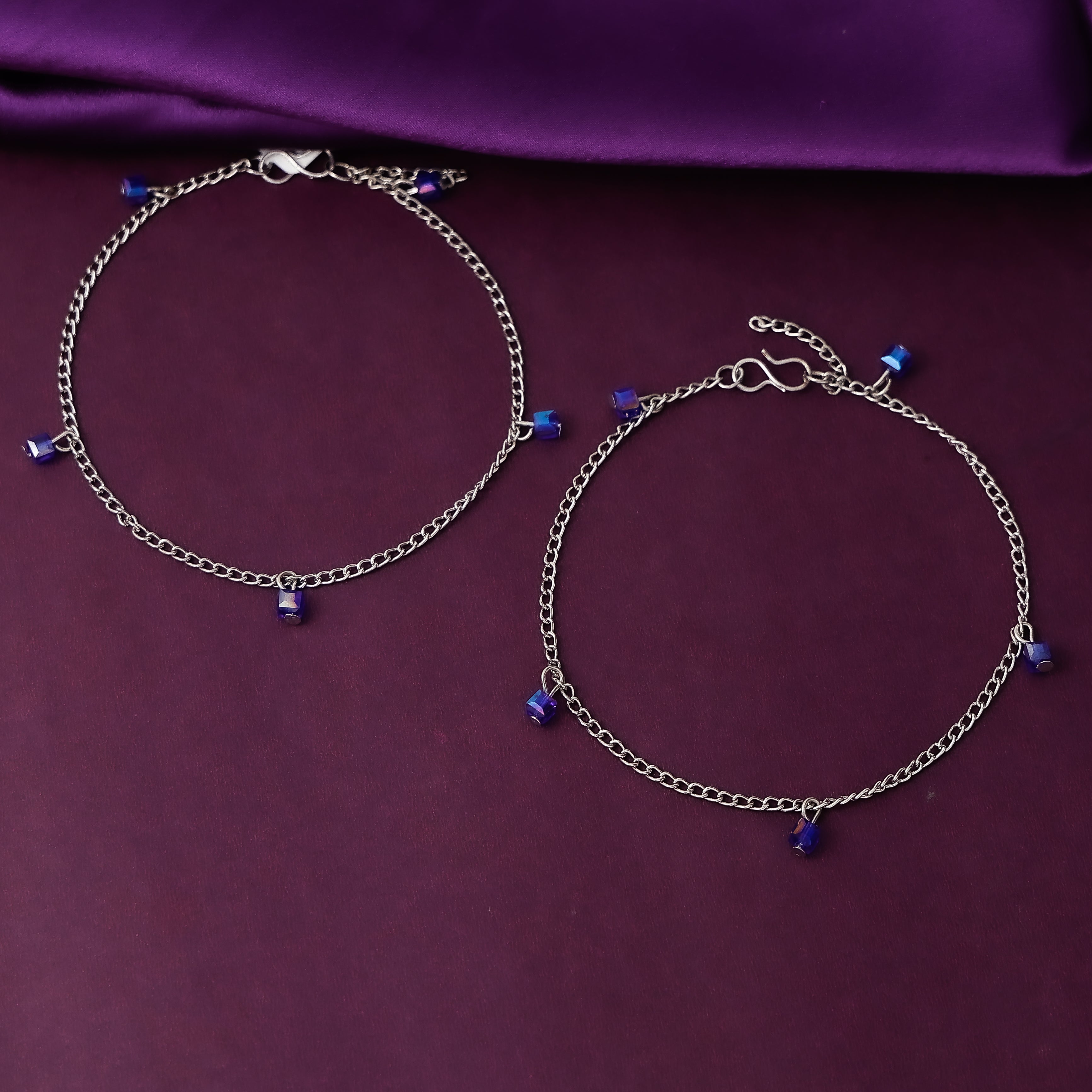 Fashion silver ankle chain for festive styling