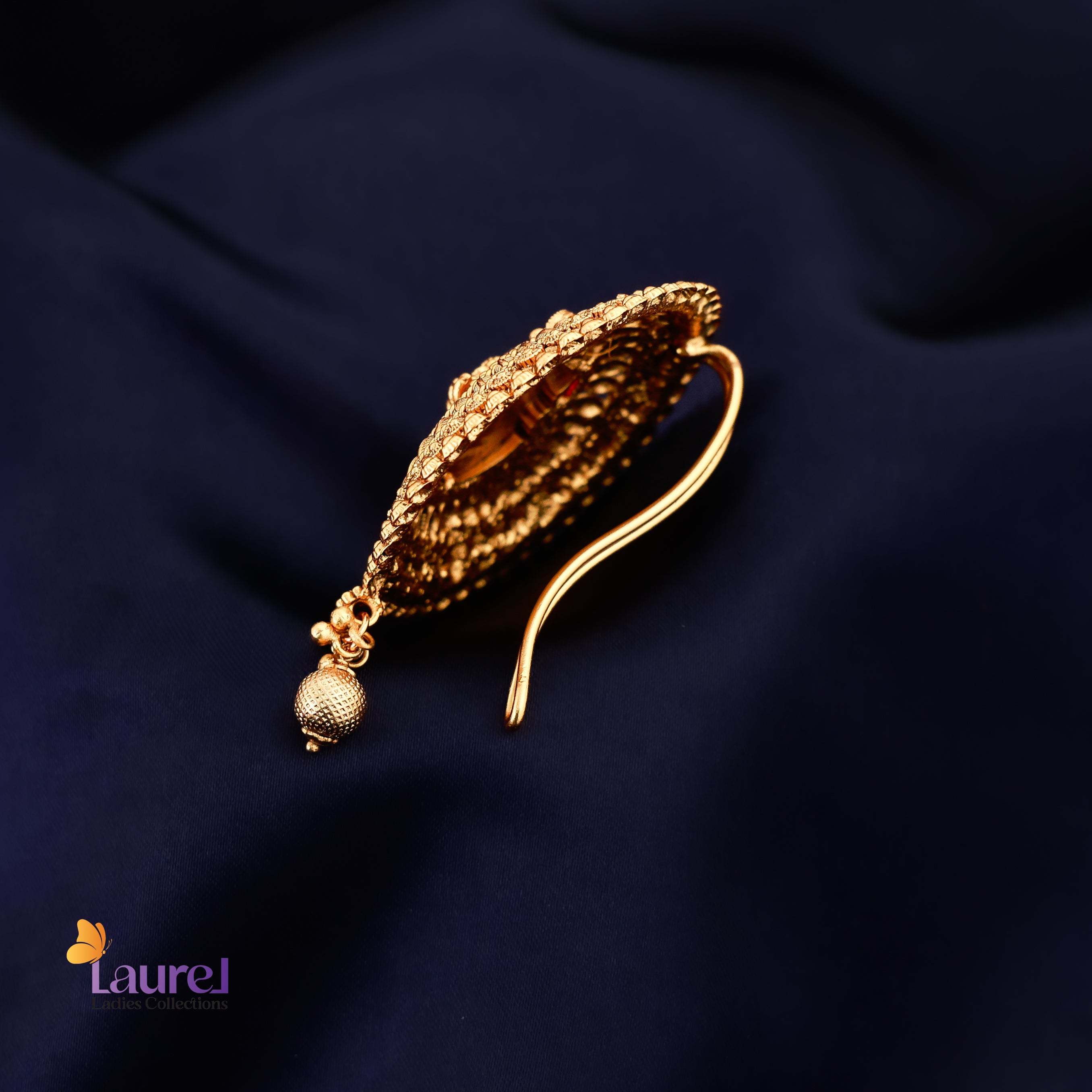 Devi Golden Pearl Hair Brooch