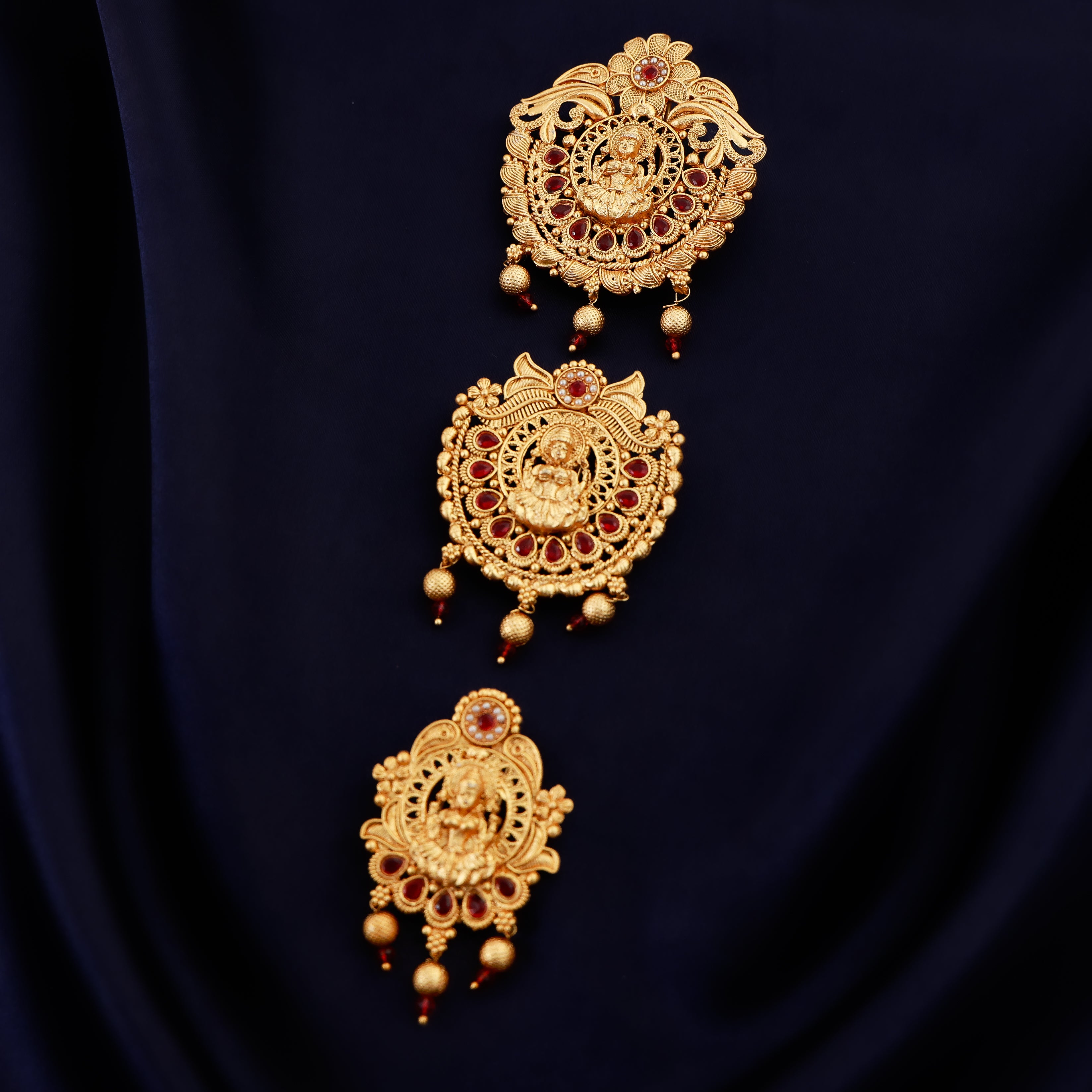 3 Size Golden Pearl Hair Pin