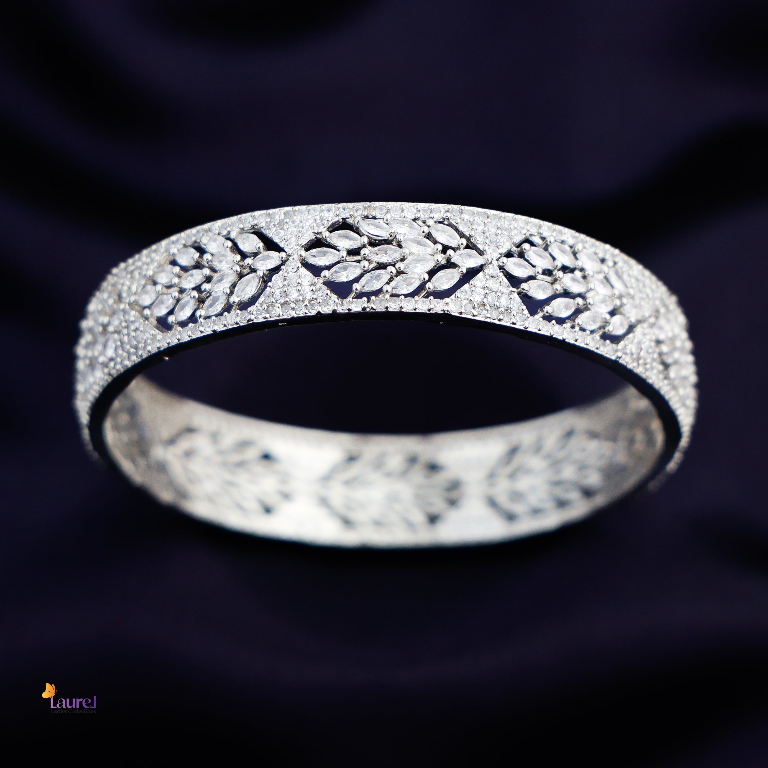 AD Stone Petal Bangle