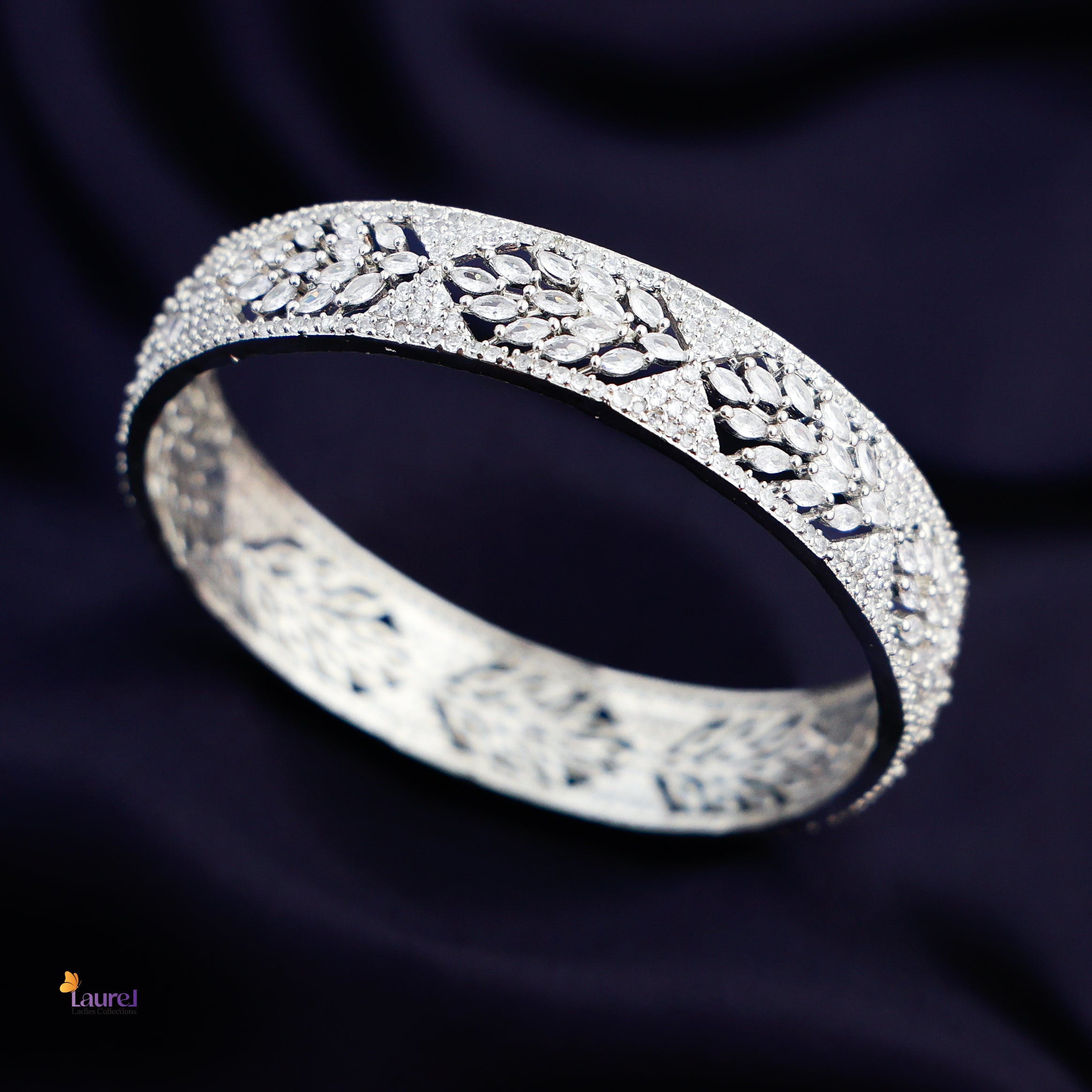 AD Stone Petal Bangle