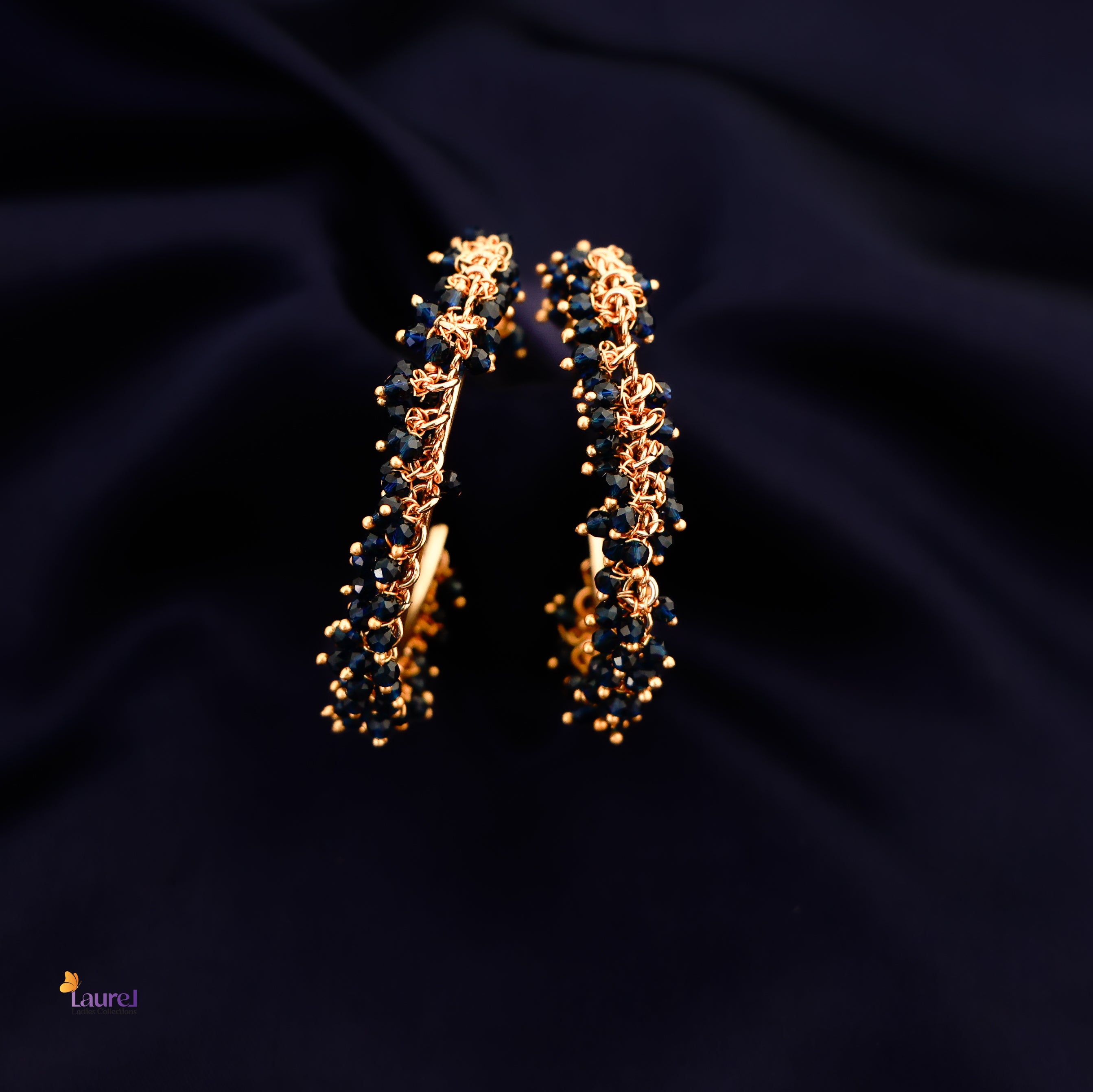 Mid Night Hoop Earring