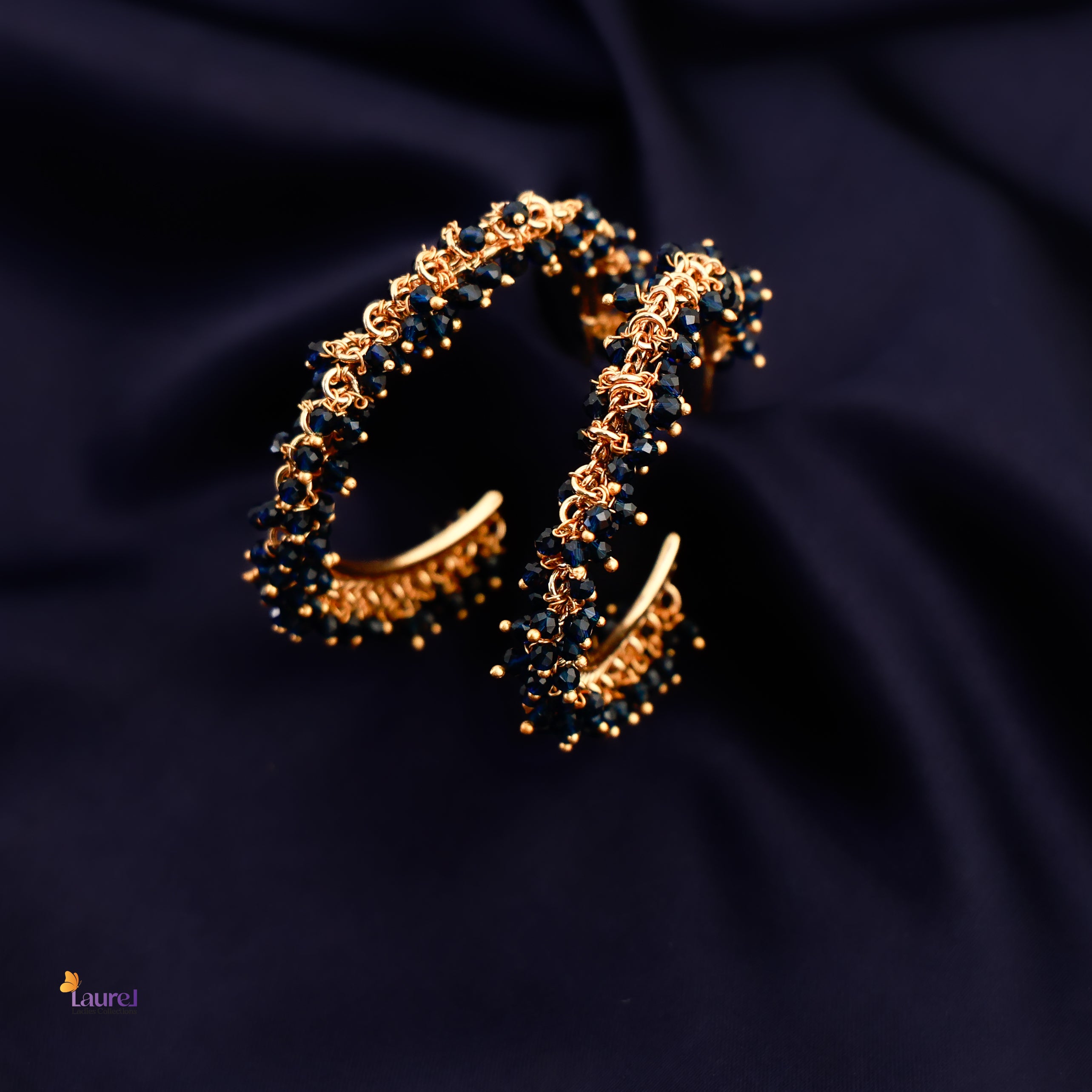 Mid Night Hoop Earring