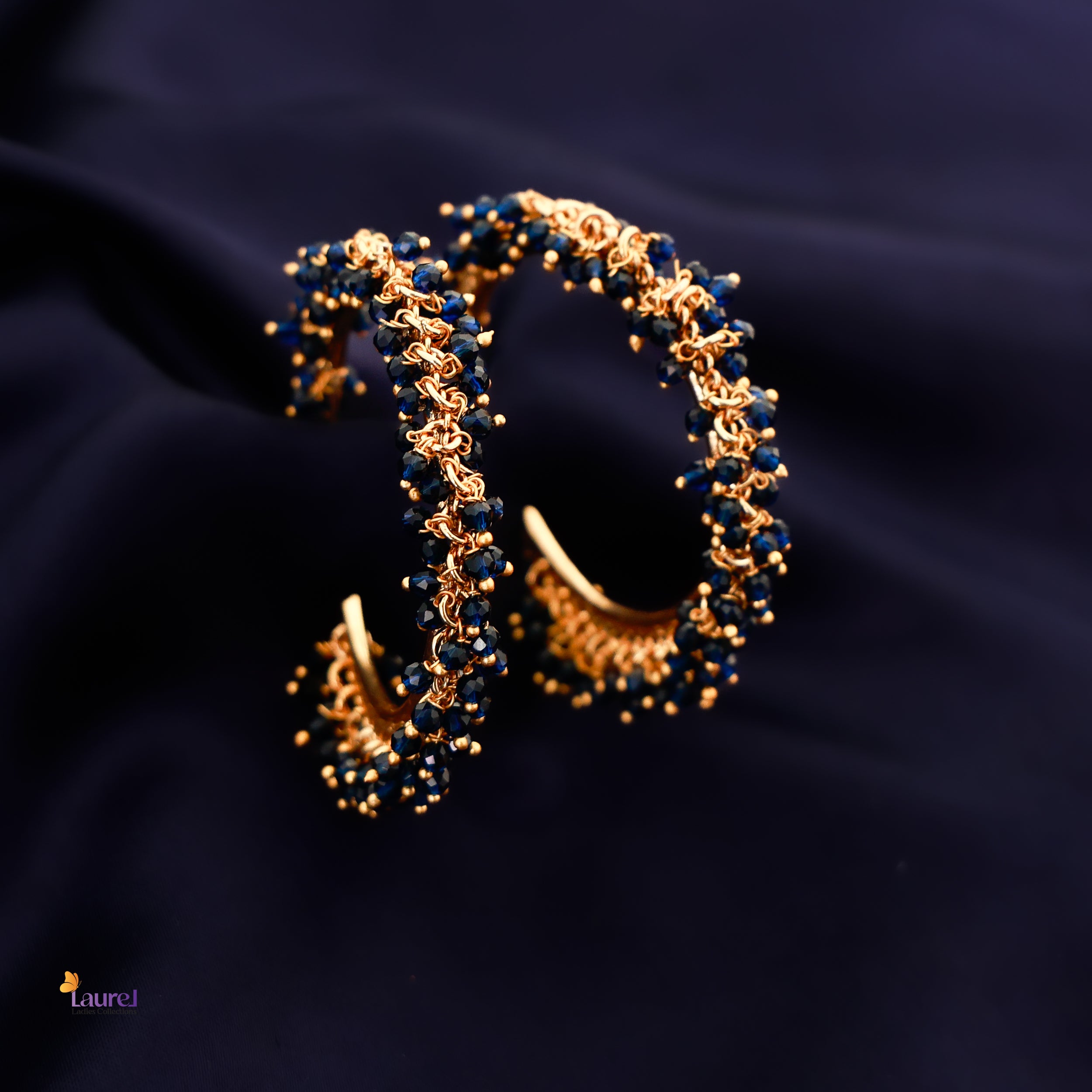 Mid Night Hoop Earring