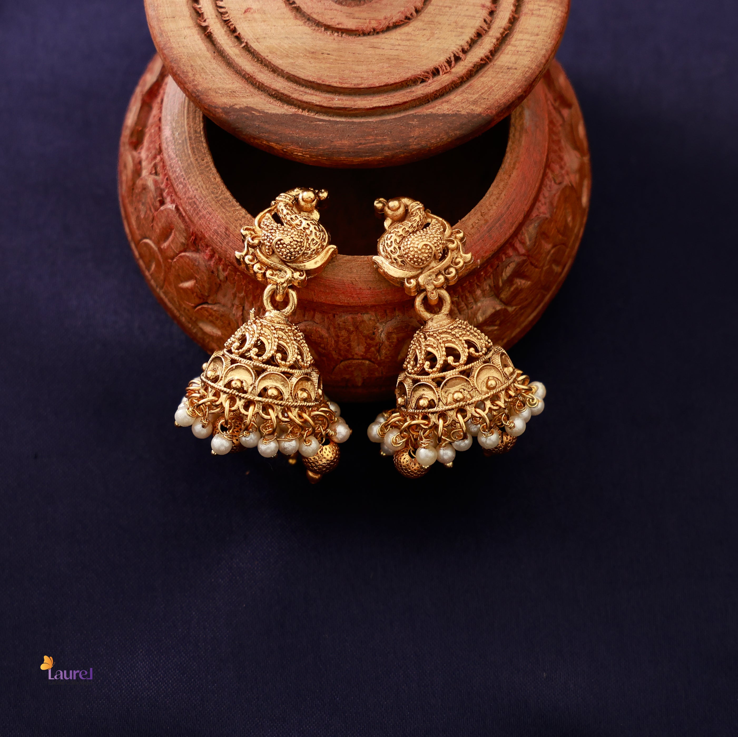 Peacock Devi Pearl Neckpiece with