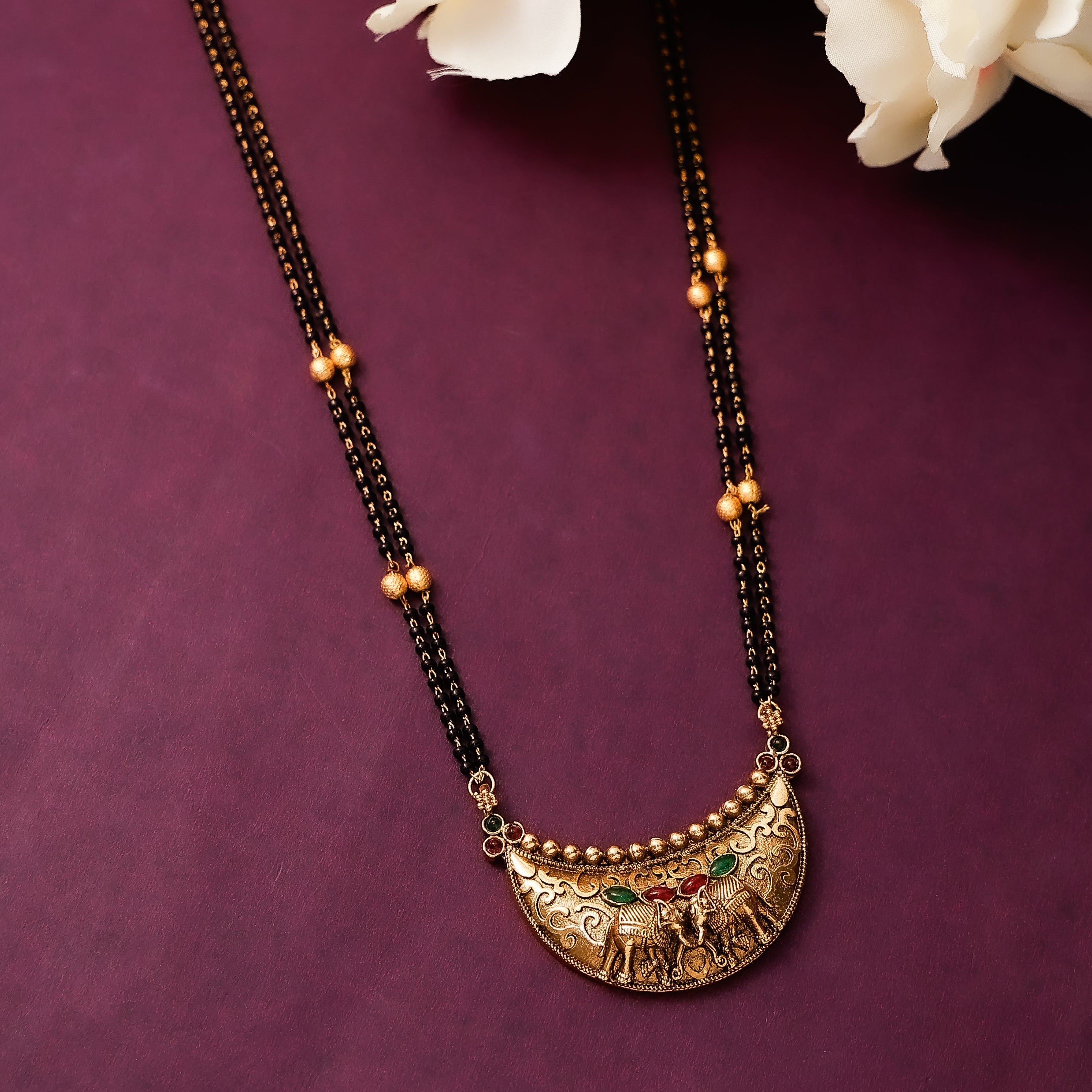 Elephant Pendant Mangalsutra