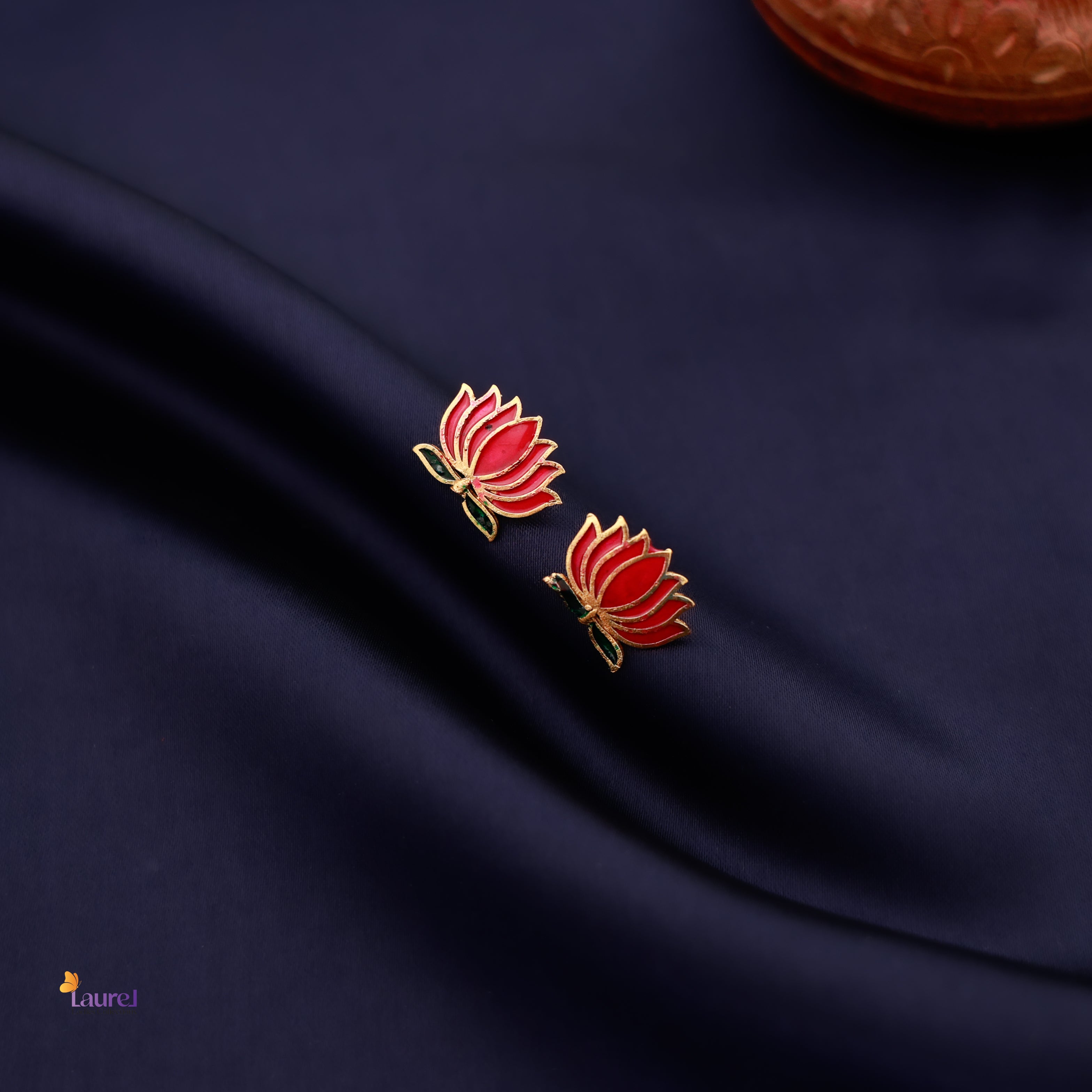 Lotus Neckpiece with Earring