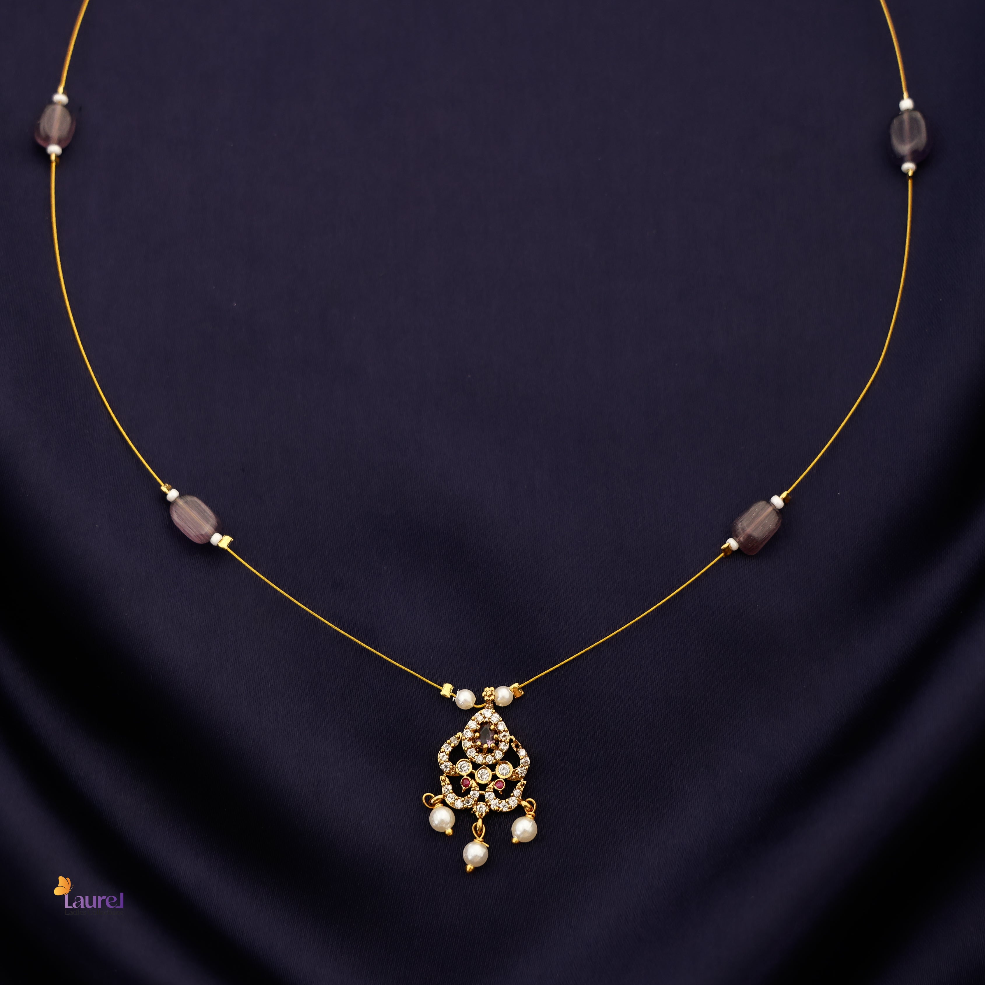 Meghna Pearl Invisible Neckpiece