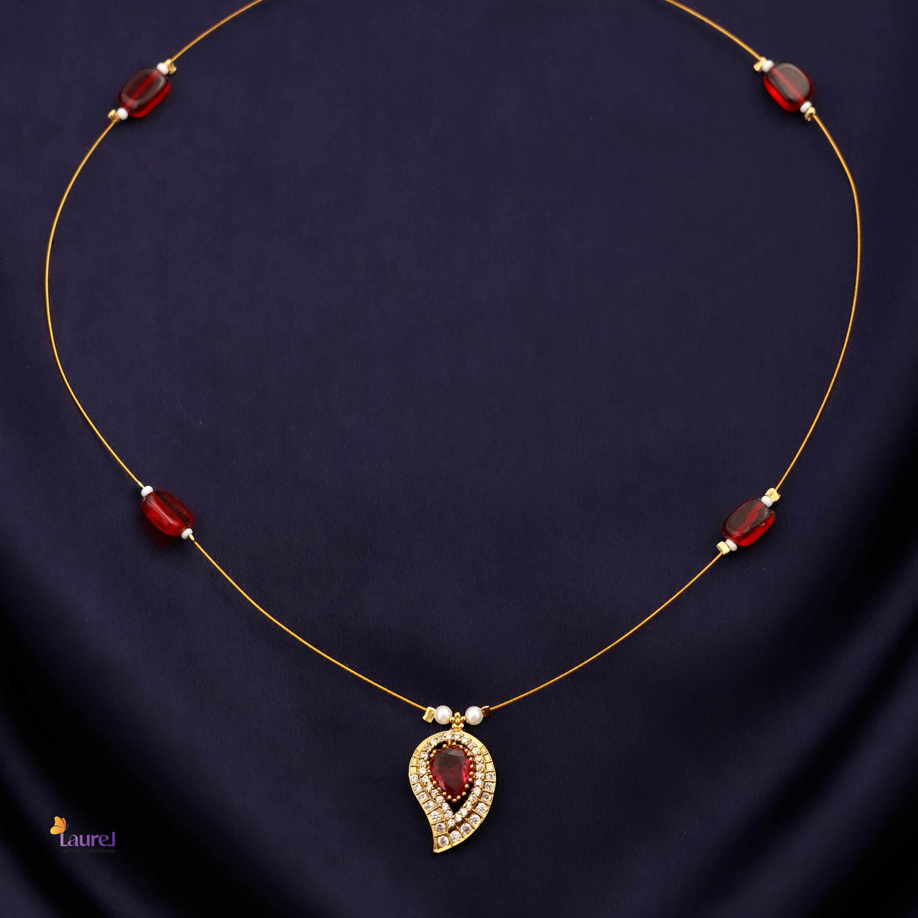 Blush Drop Pendant Invisible Neckpiece