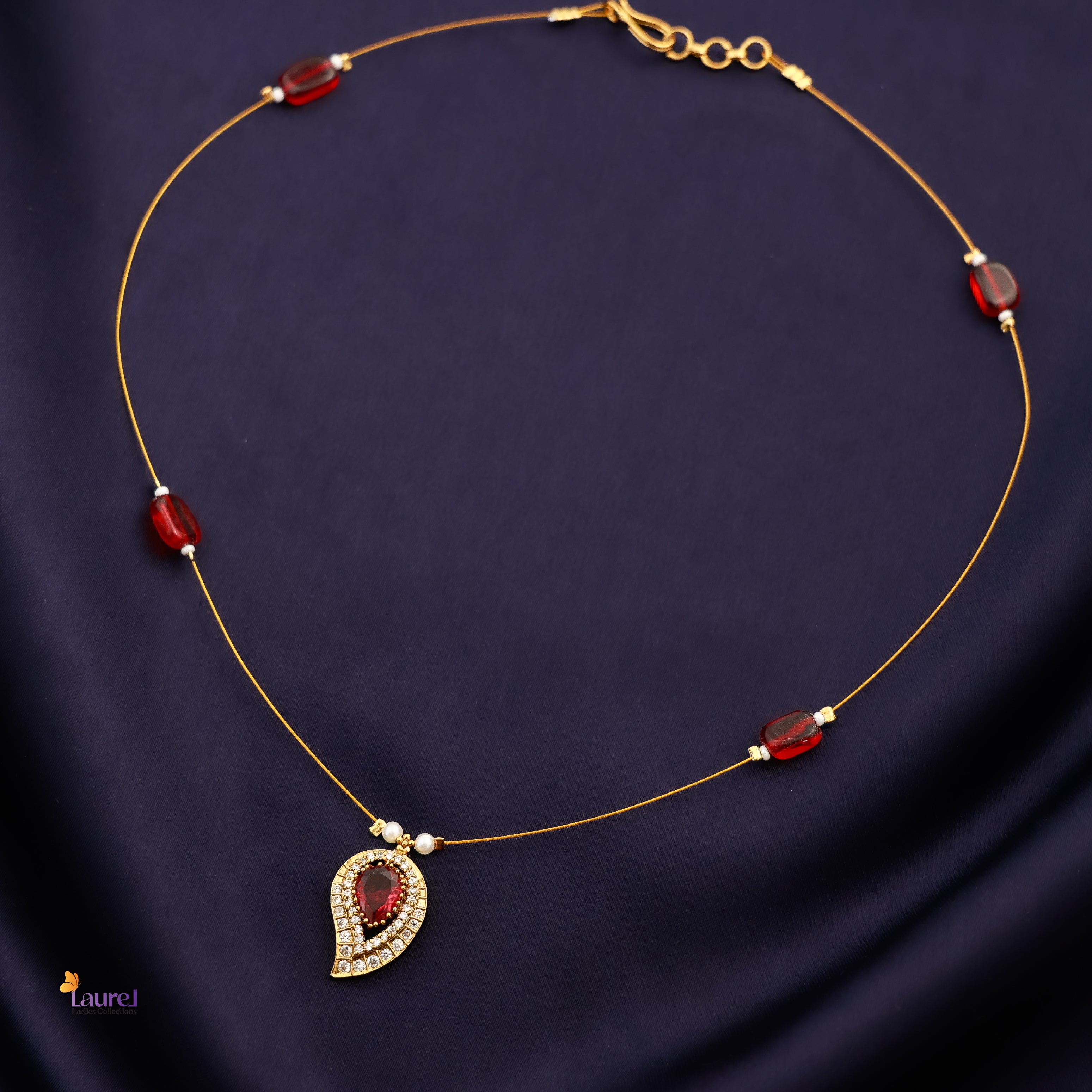 Blush Drop Pendant Invisible Neckpiece