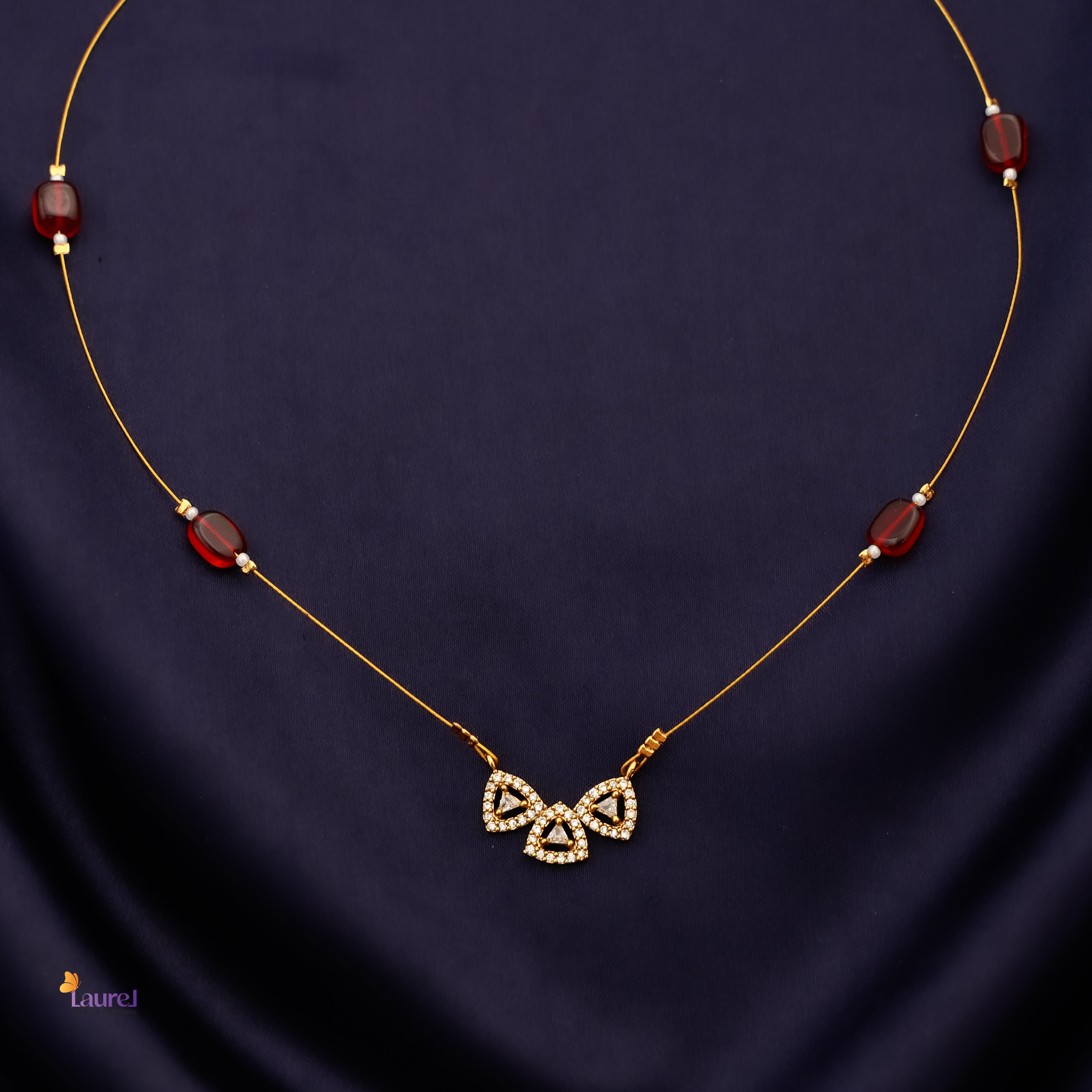 Triveni Pendant Invisible Neckpiece