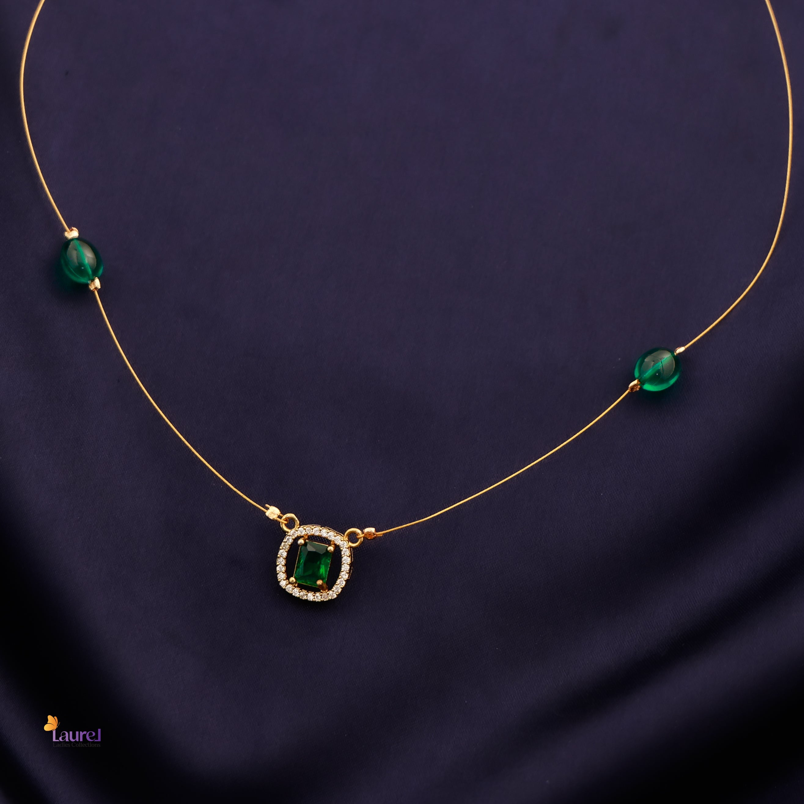 Zarina Glow Pendant Invisible Necklace