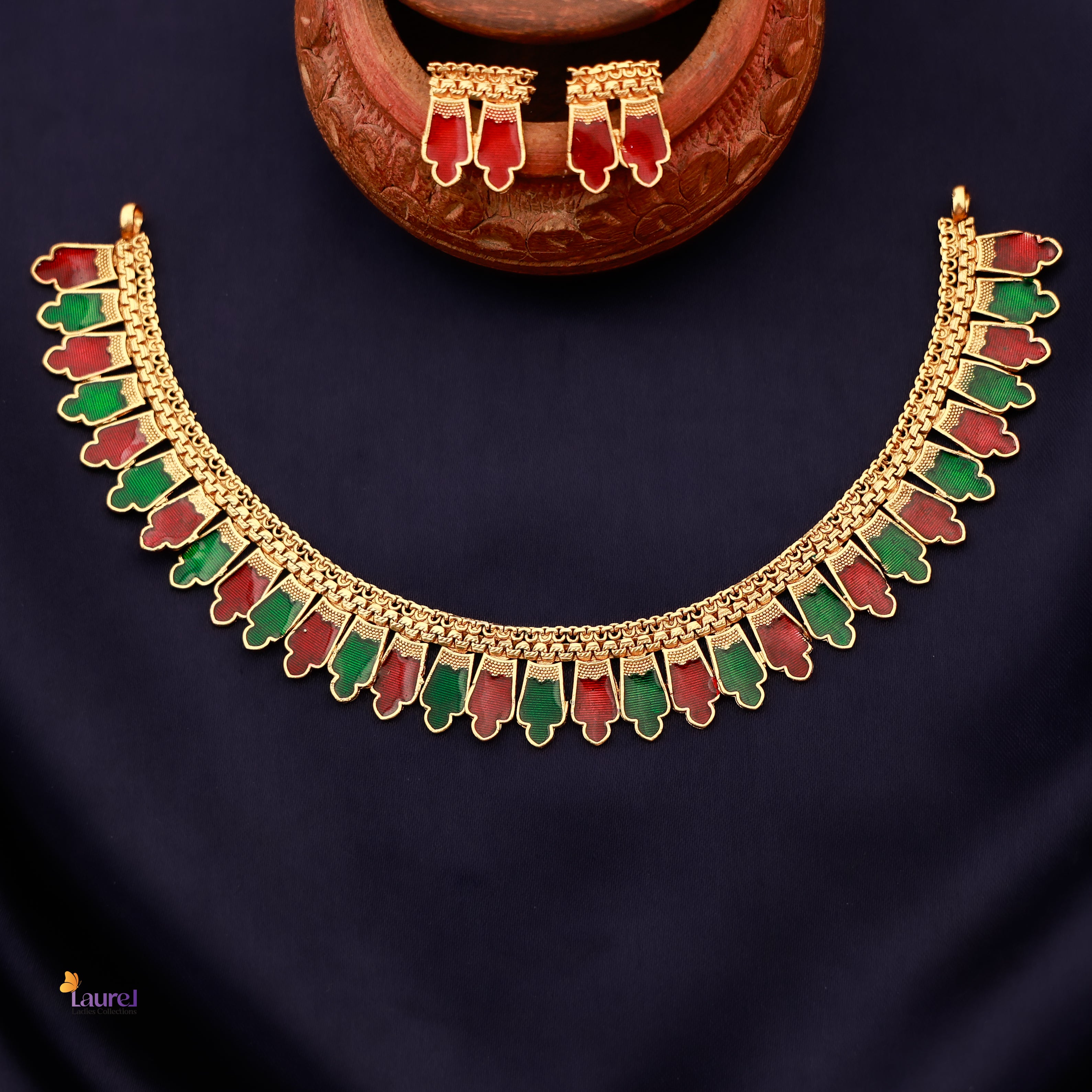 Haritha Myura Neckpiece with Earring