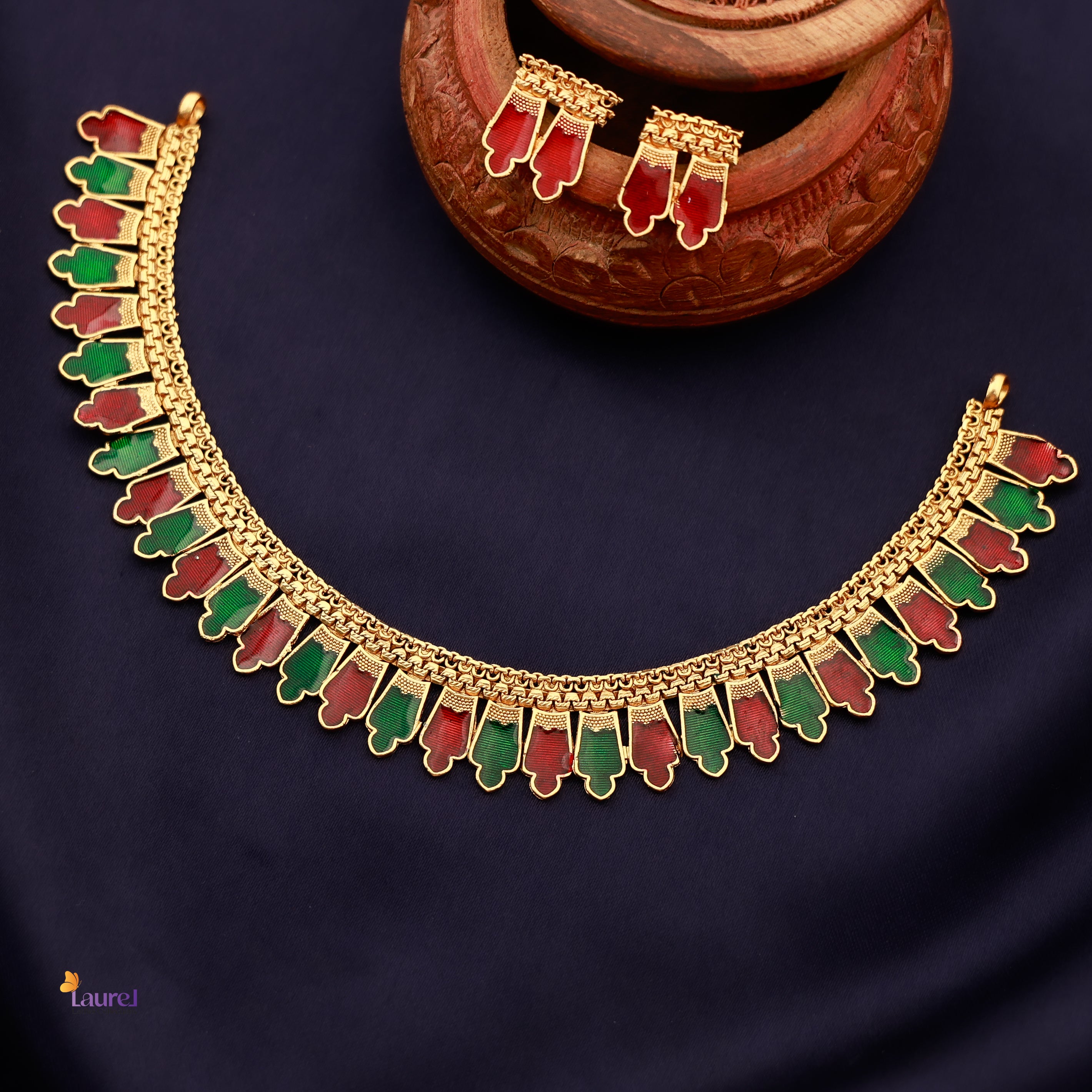 Haritha Myura Neckpiece with Earring