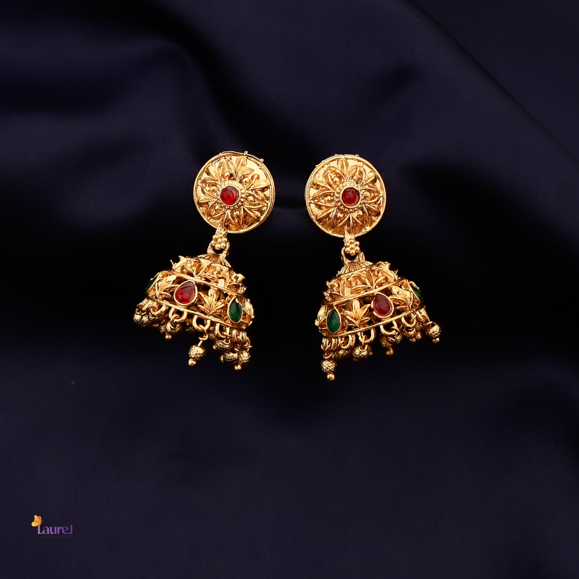 Flower Drop Jhumkas