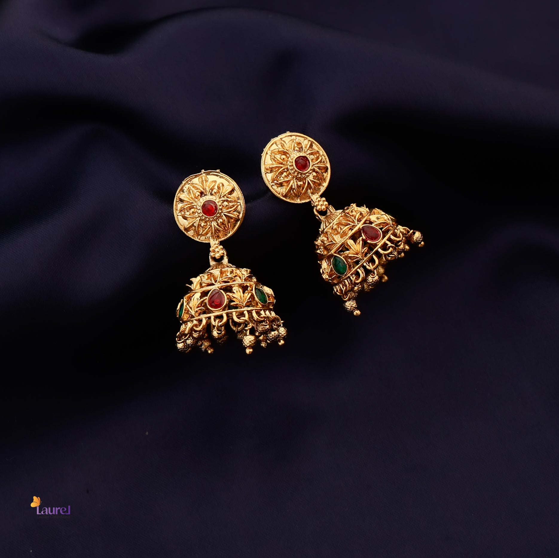 Flower Drop Jhumkas