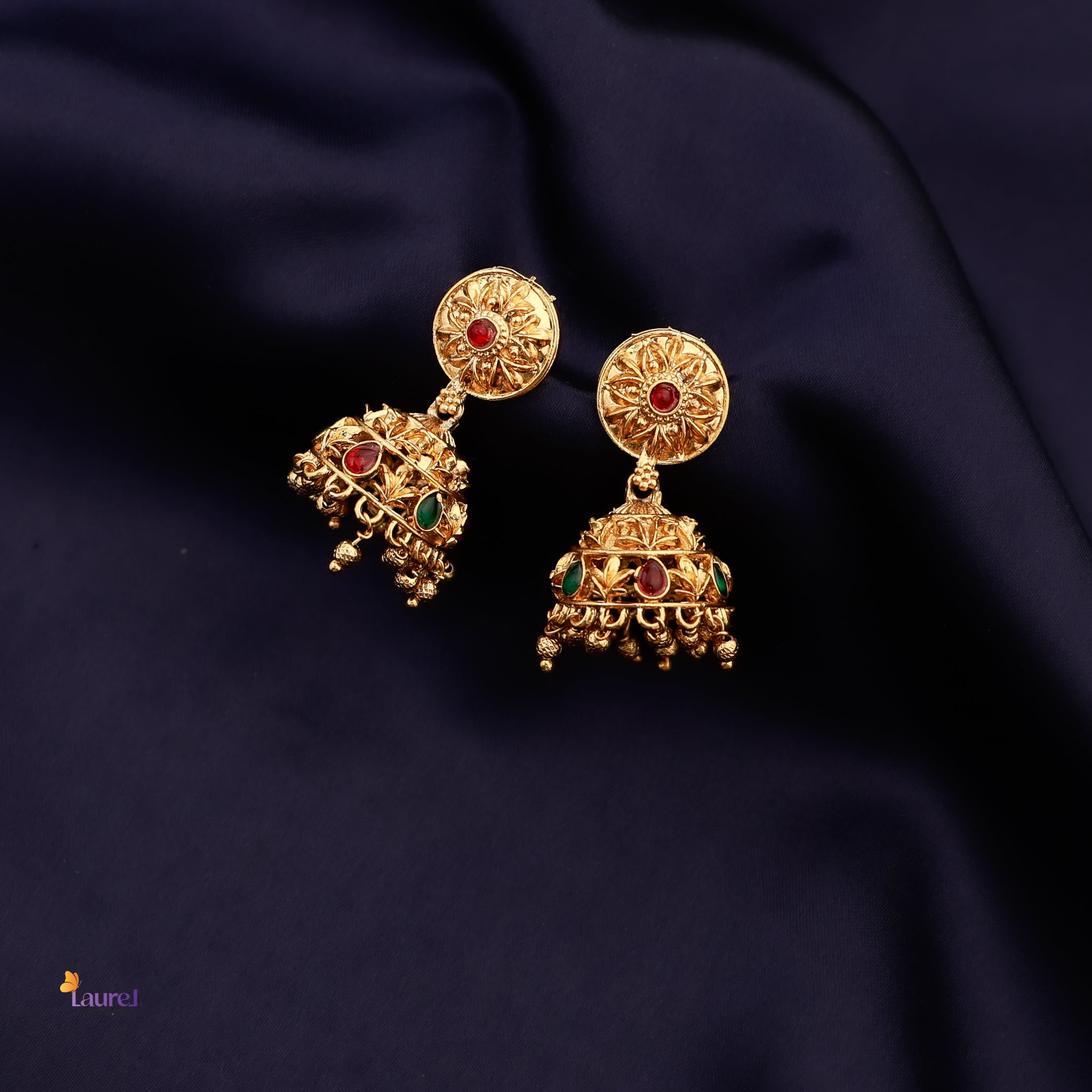 Flower Drop Jhumkas