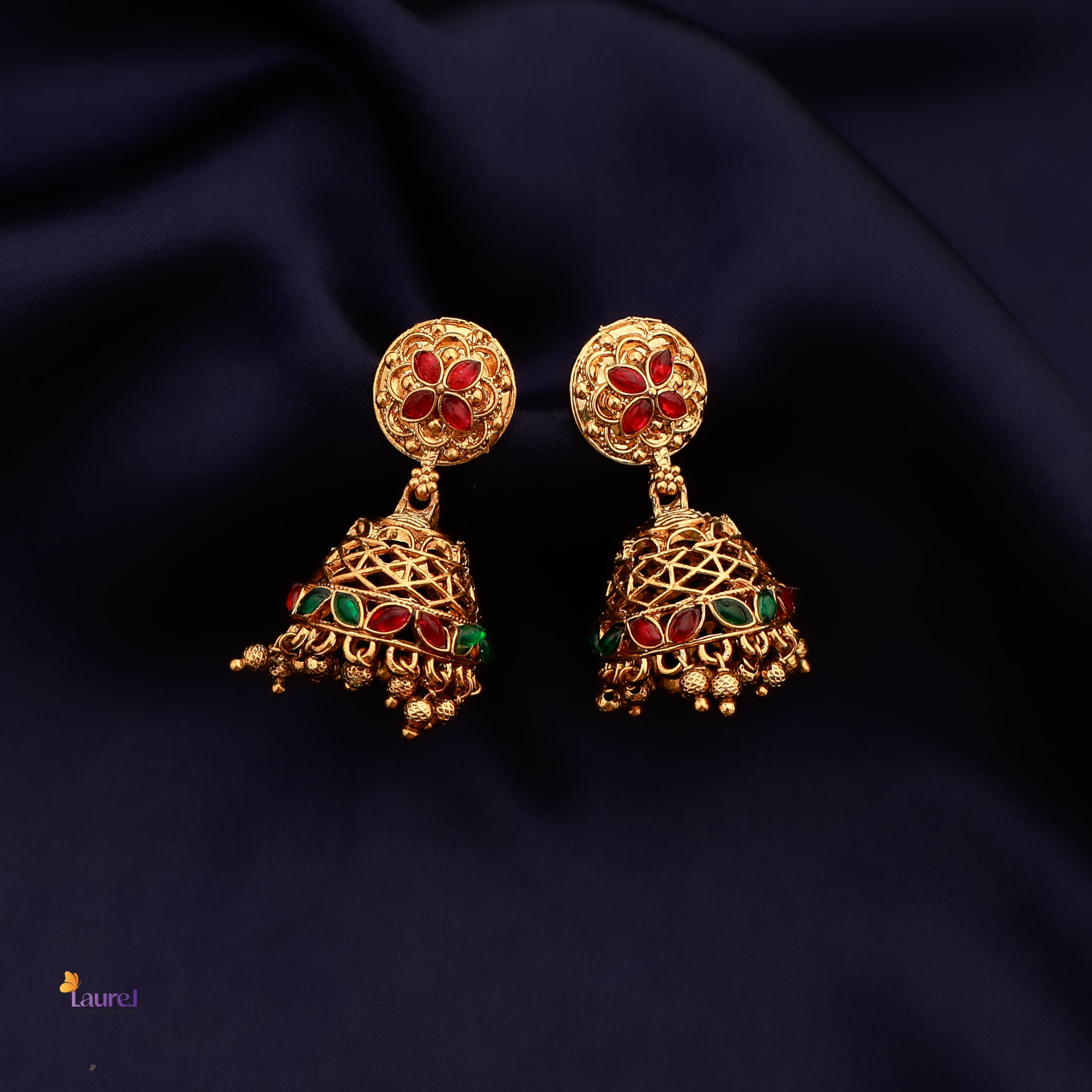 Charm Pushpa Jhumkas