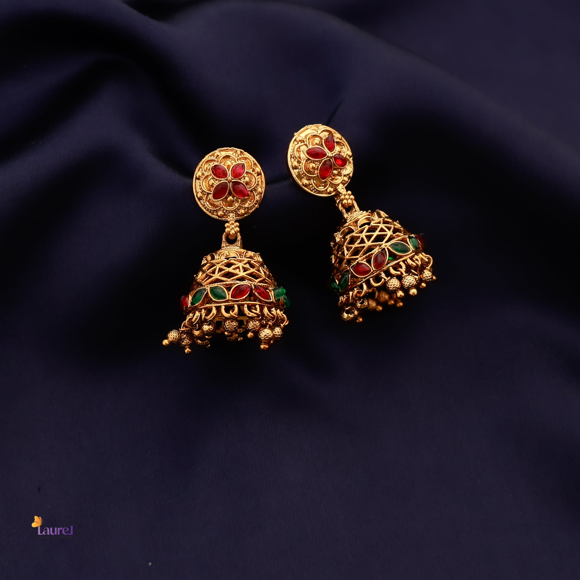 Charm Pushpa Jhumkas