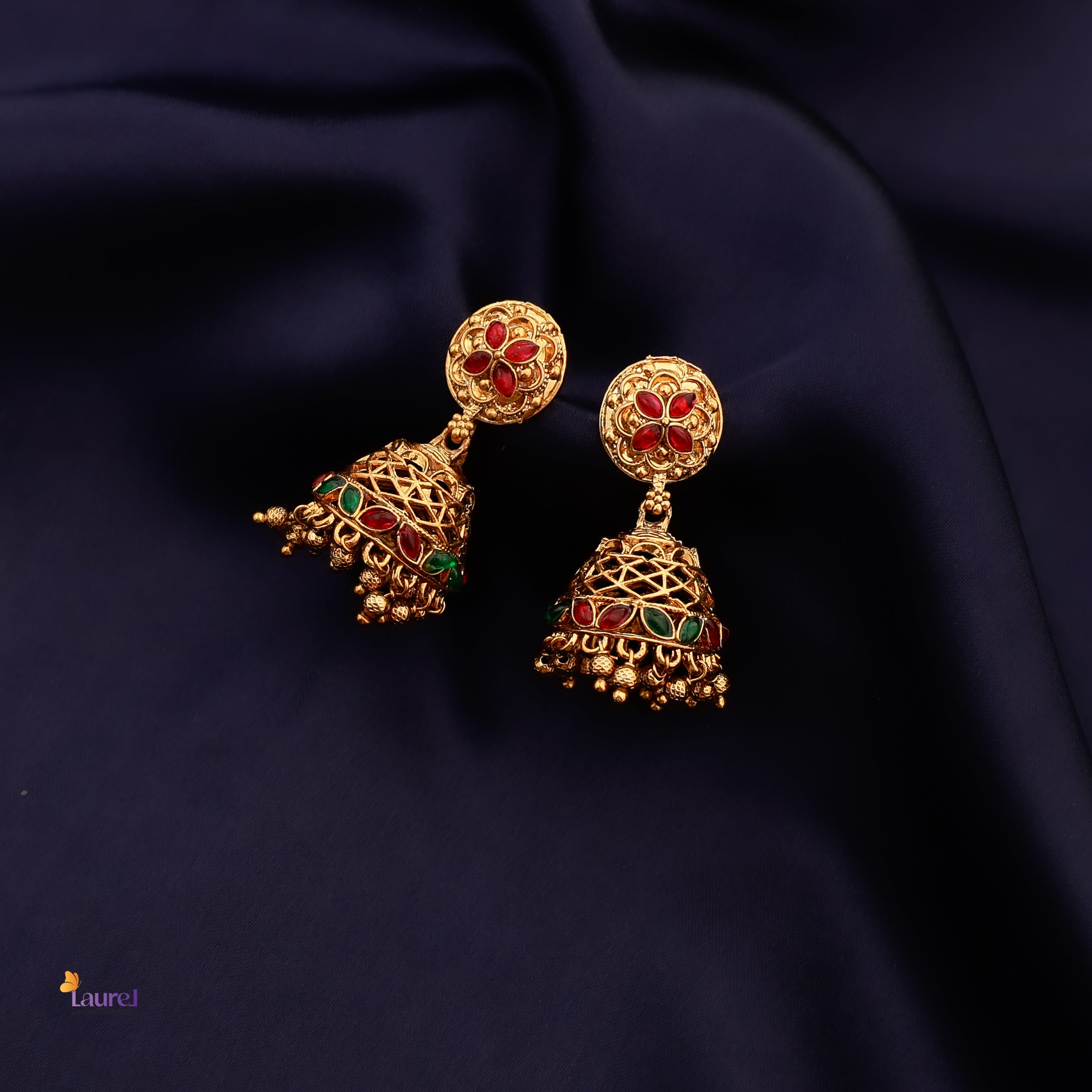 Charm Pushpa Jhumkas