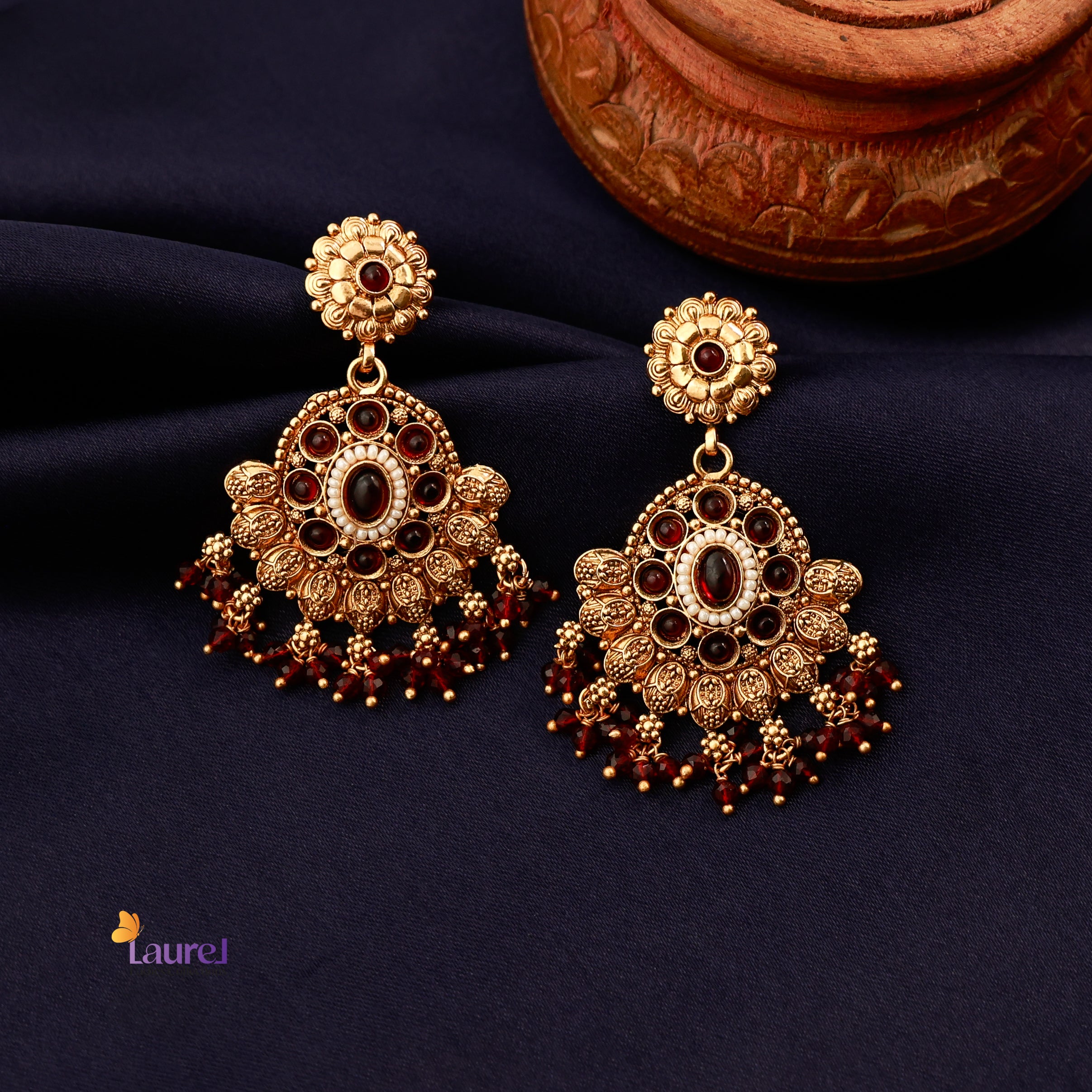 Ruby Majesty Earrings