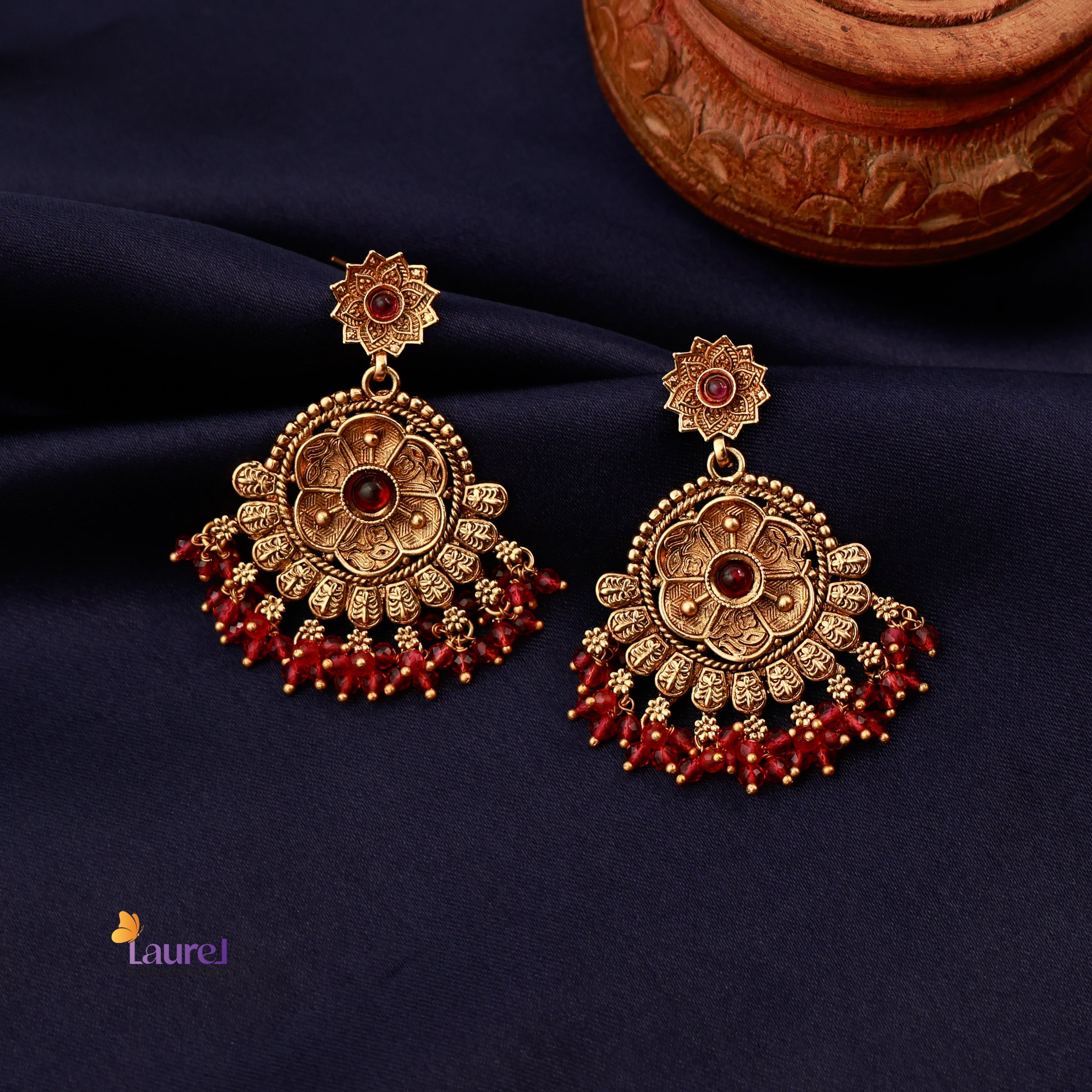 Sindoori Chakra Earrings