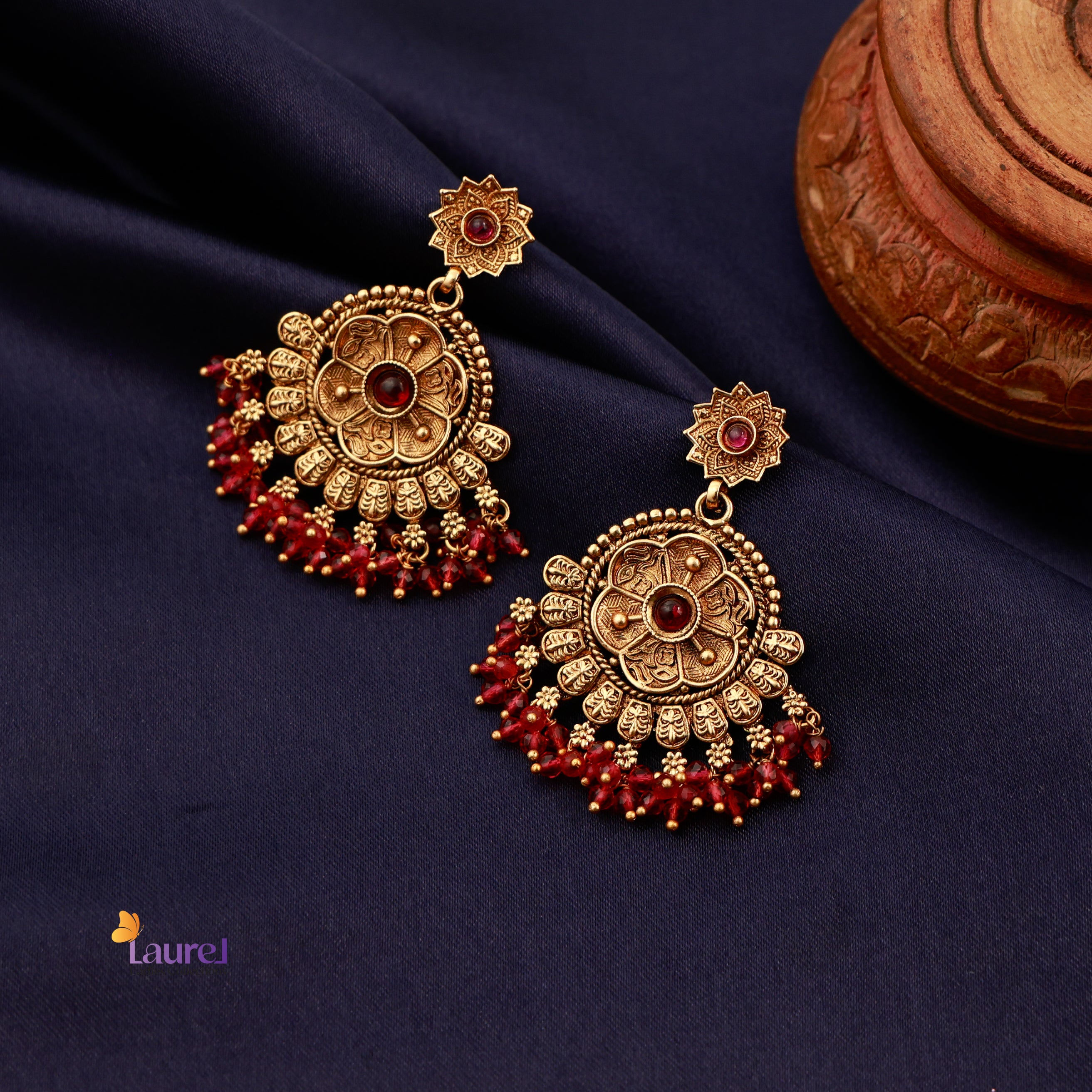 Sindoori Chakra Earrings