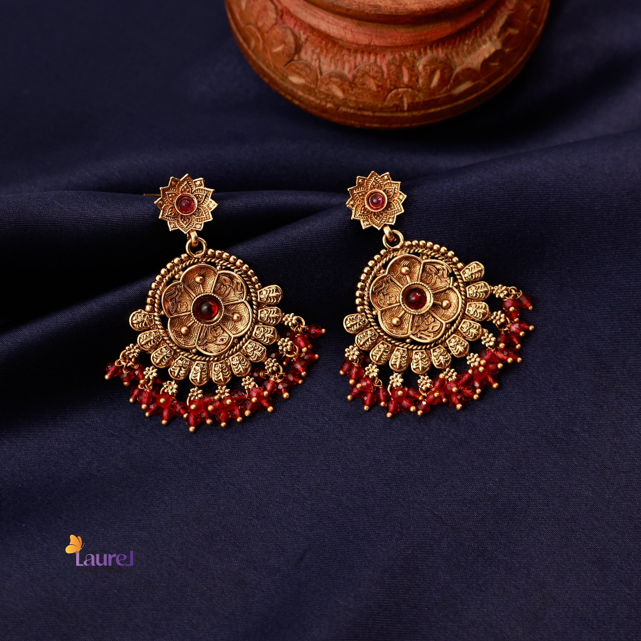 Sindoori Chakra Earrings