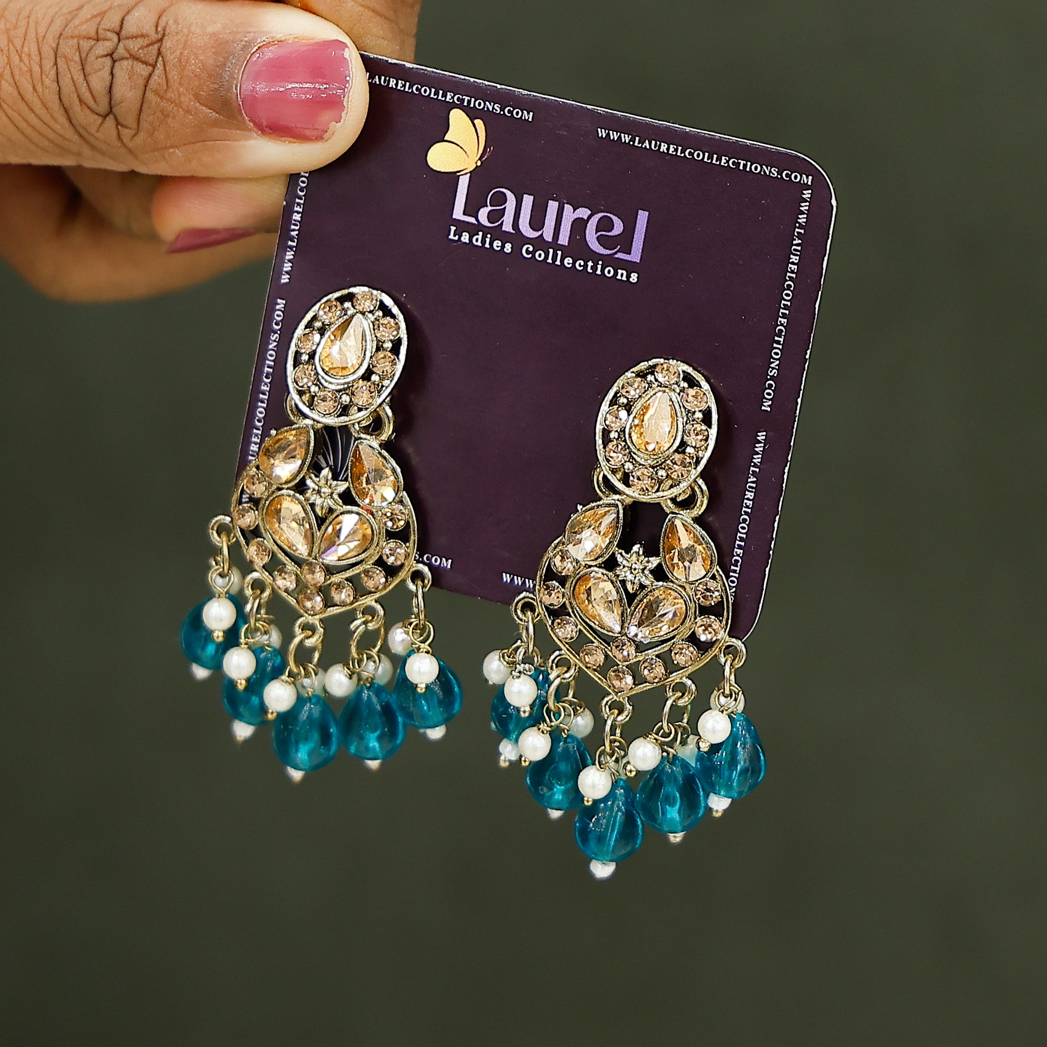 Bead dangler earrings for women