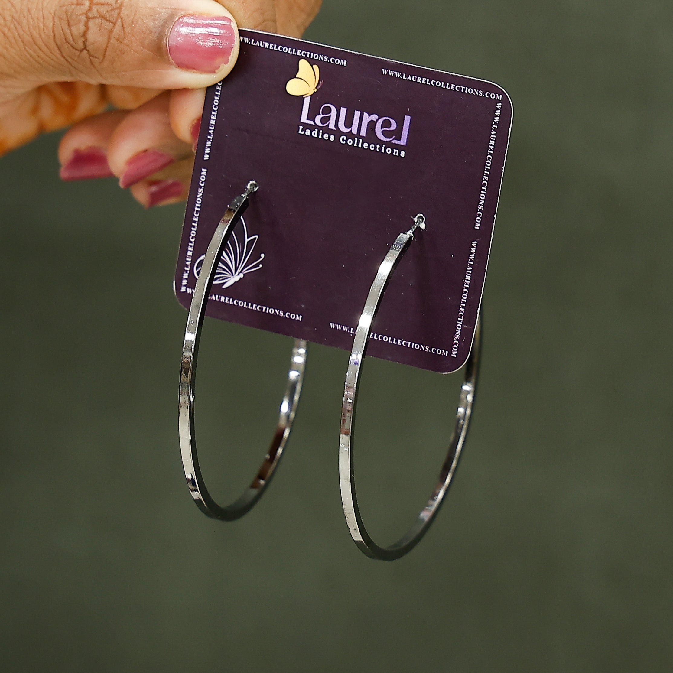 Trendy circular metal hoop earrings for everyday fashion