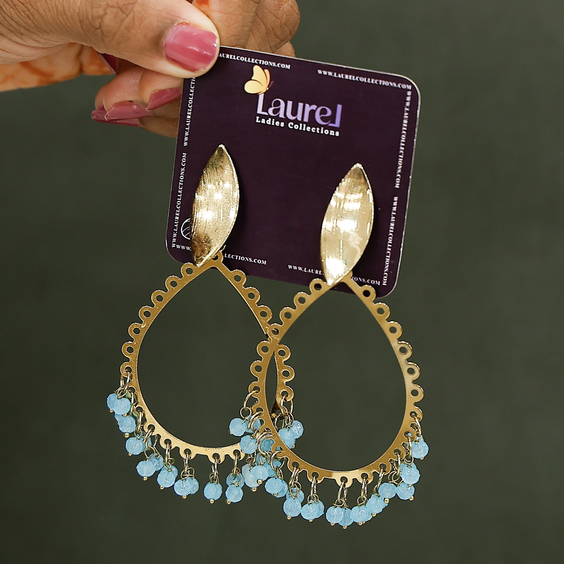 Stylish pearl drop earrings for women and girls