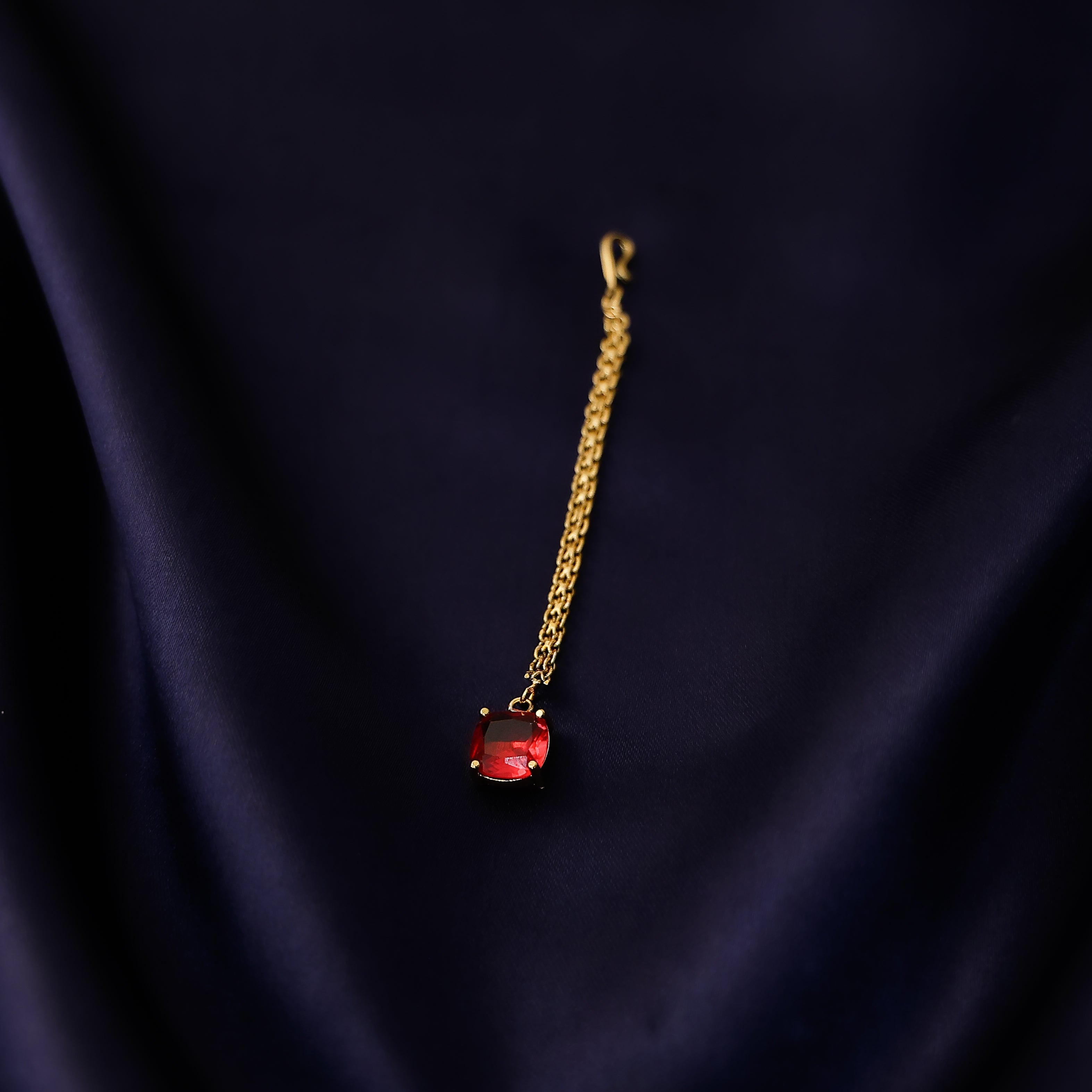 Wedding and festive square pendant tikka design