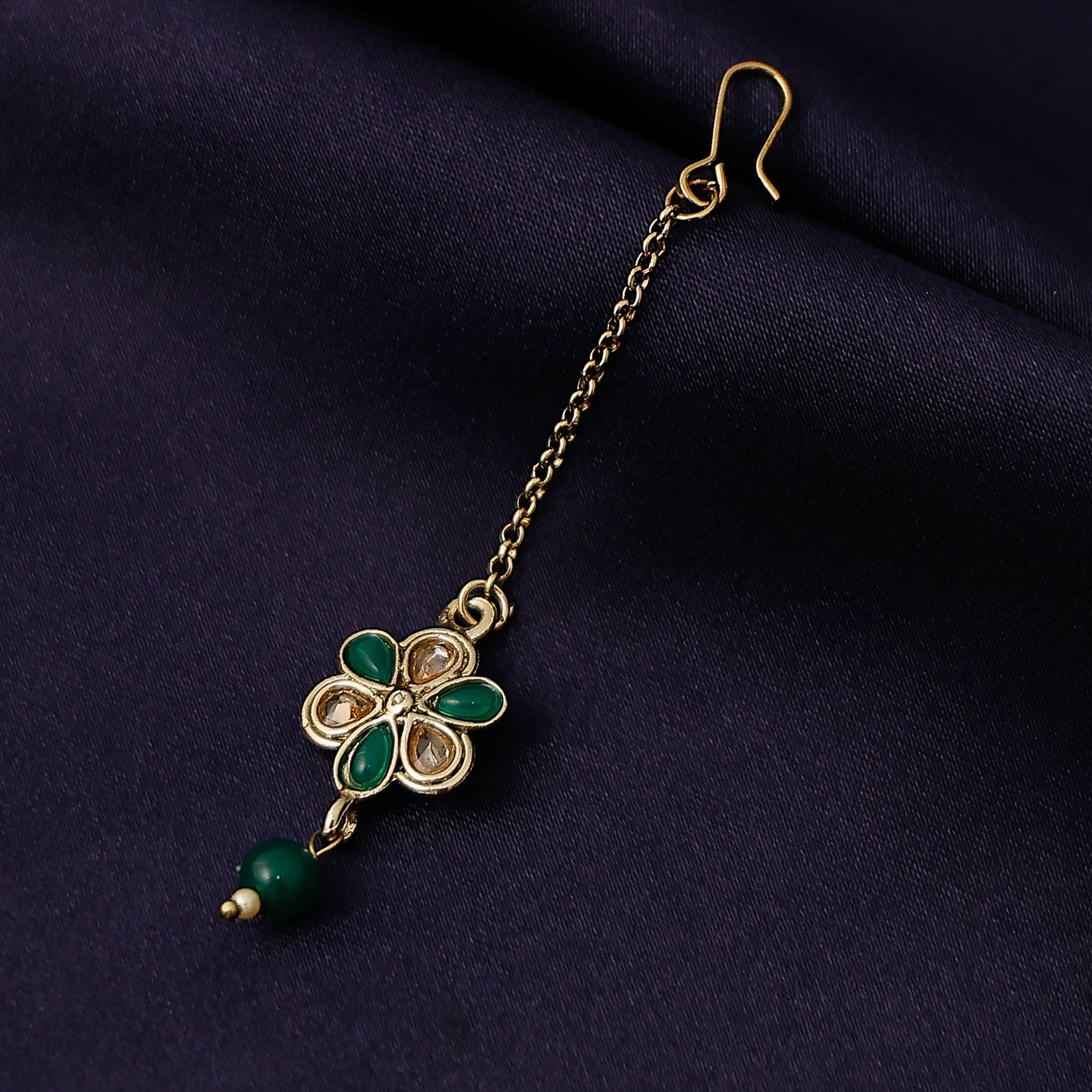 Beautiful single bead floral chutti for women