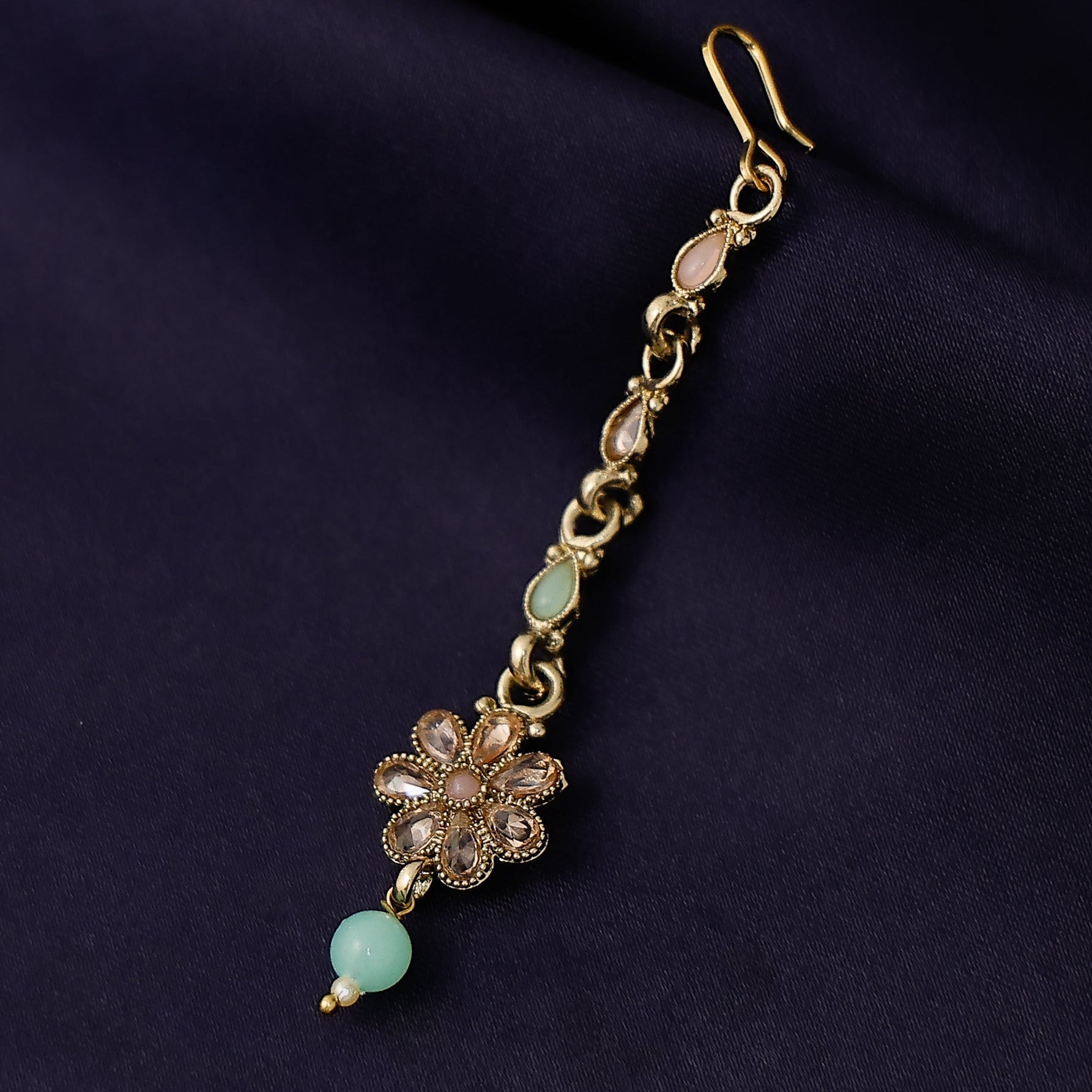 Traditional flower chutti hair accessory for ethnic wear