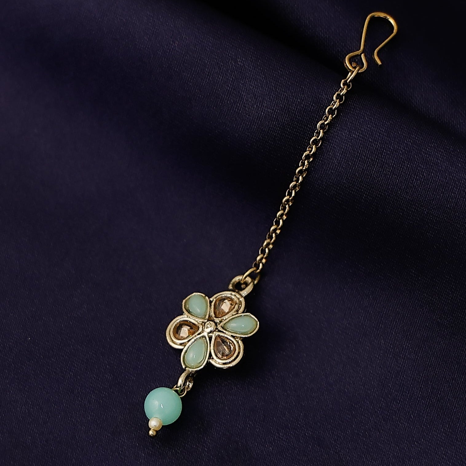 Traditional floral hair accessory for ethnic wear