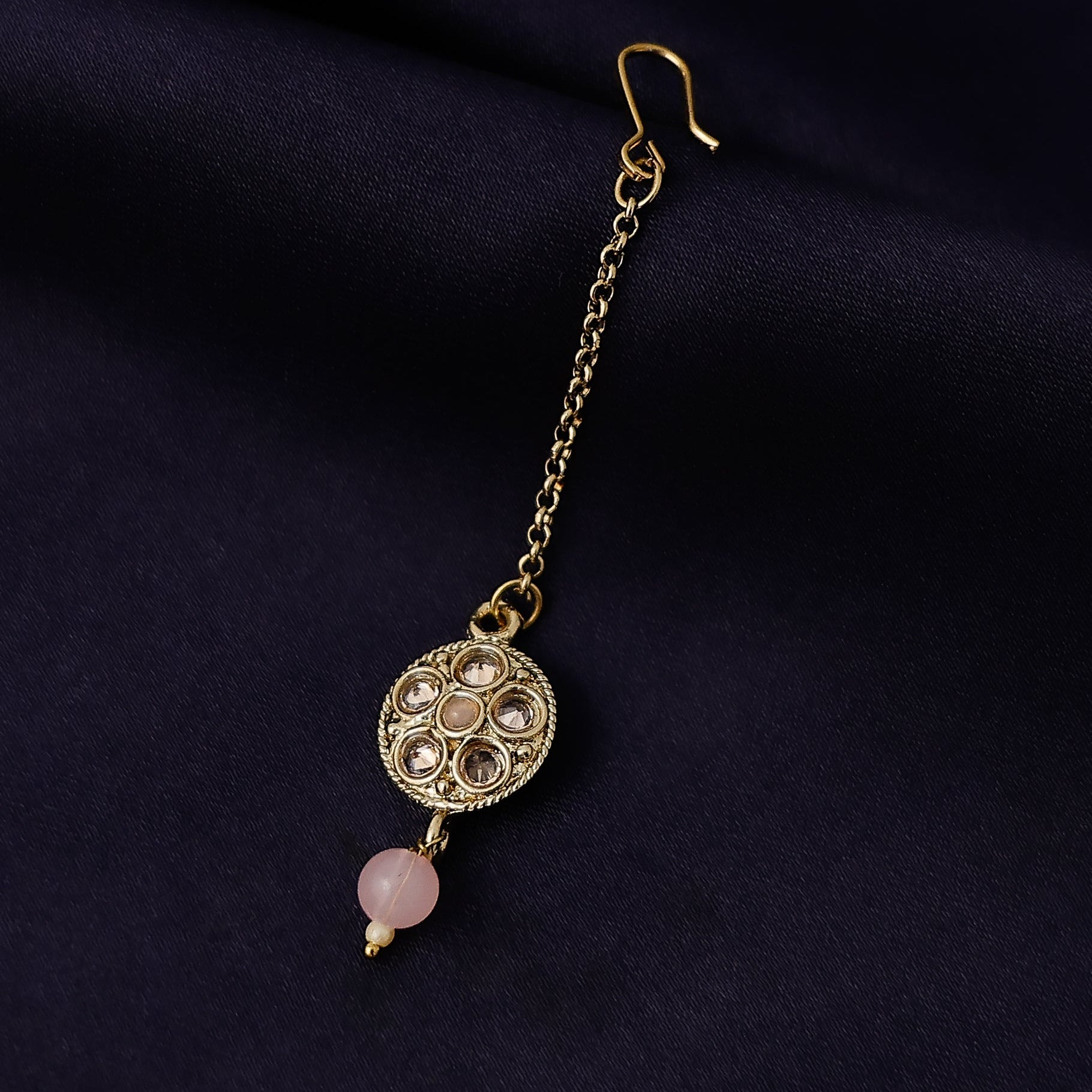 Traditional temple jewelry inspired round petal chutti