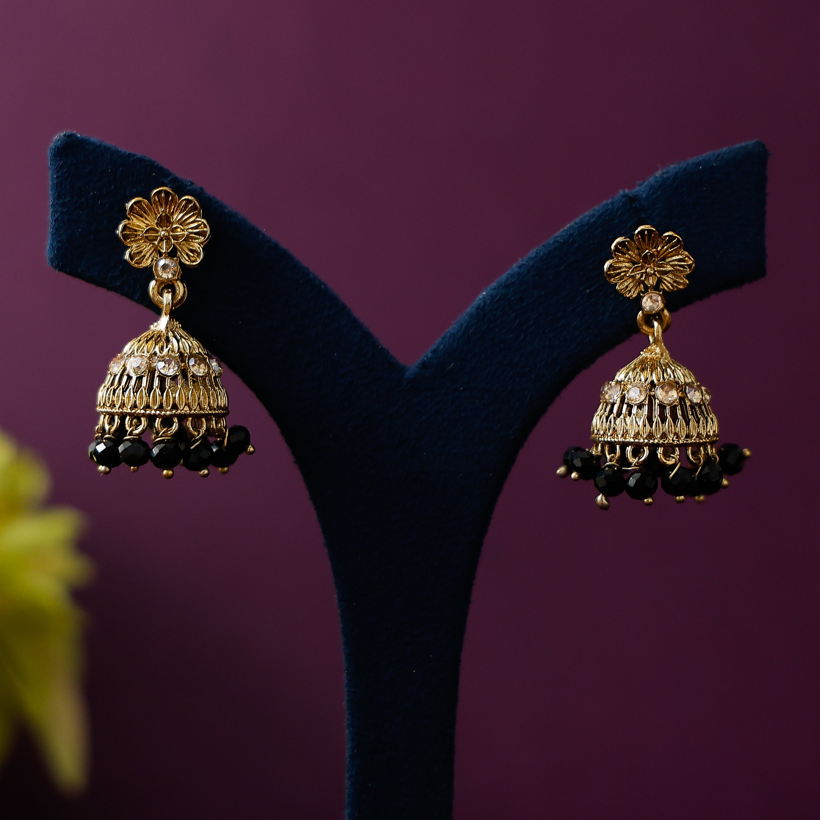 Lightweight flower beaded ethnic earrings for women