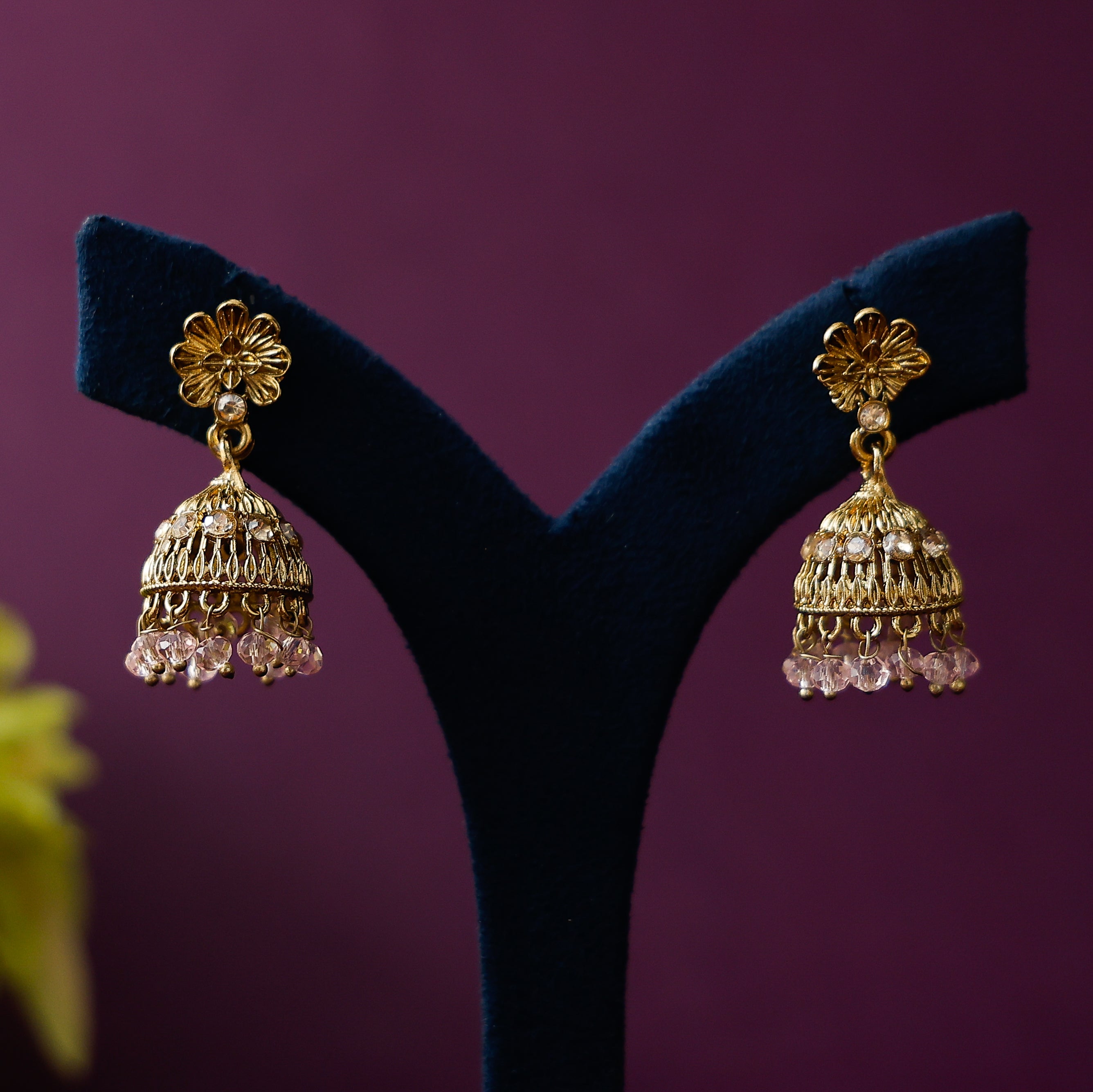 Stylish floral jhumkas for festive and wedding wear